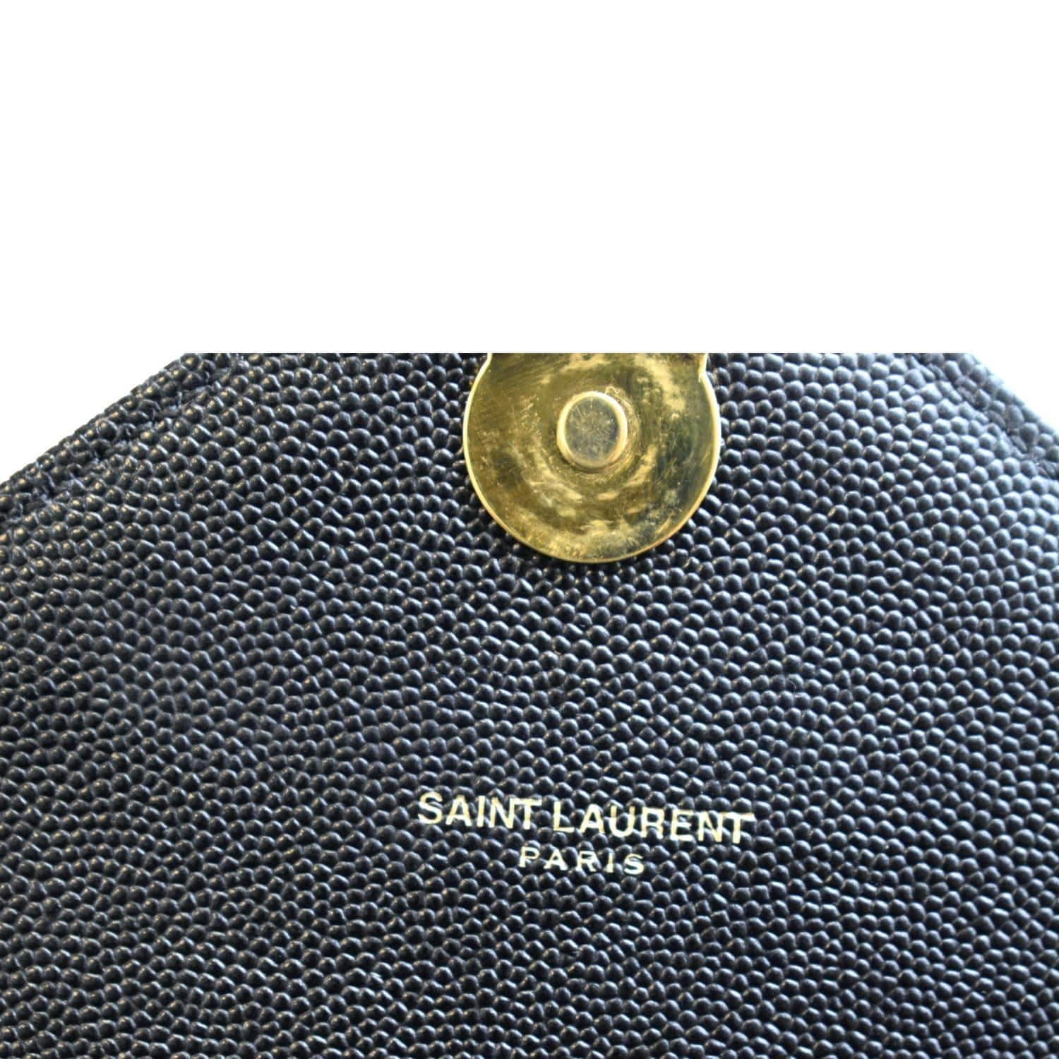 Saint Laurent Grain De Poudre Mixed Matelasse Large Triquilt Monogram -  MyDesignerly