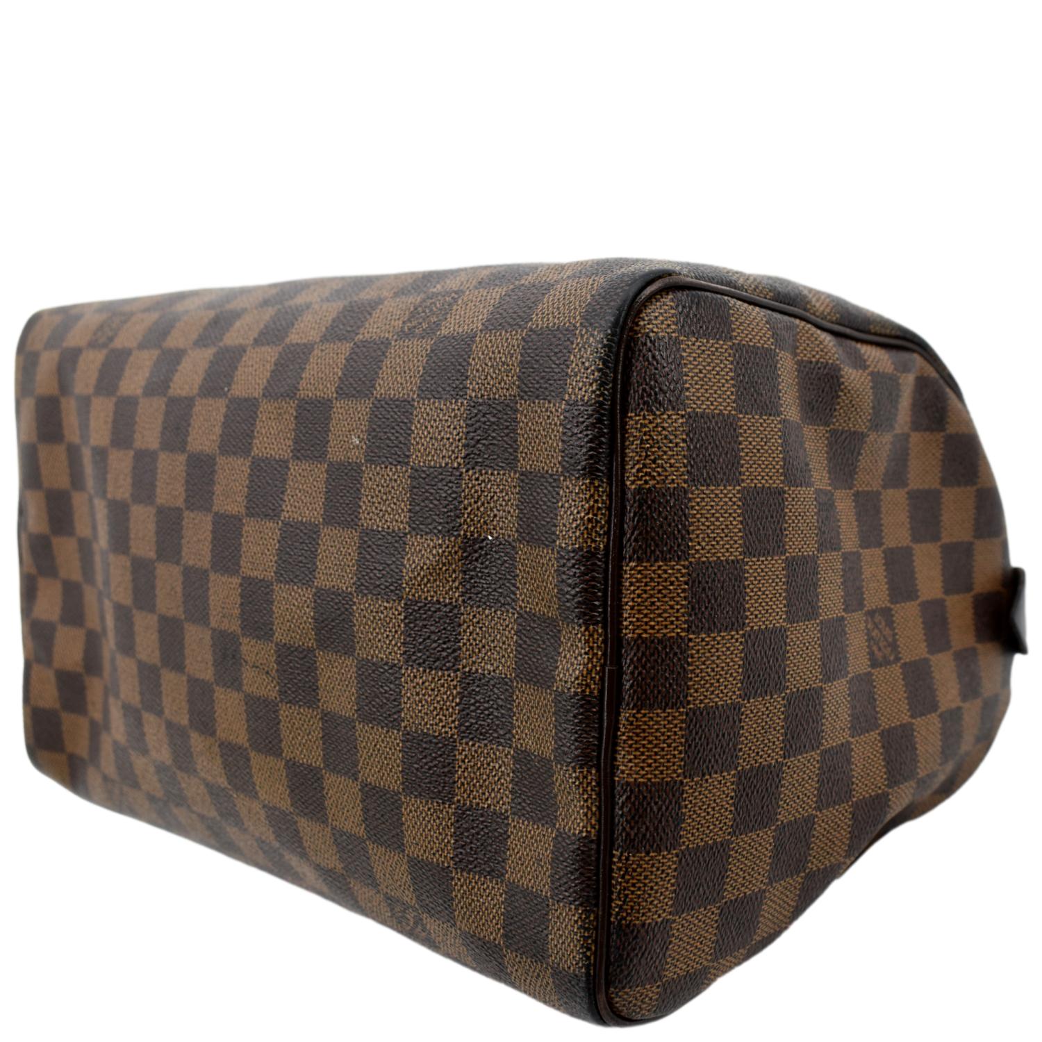 $1300 Louis Vuitton Damier Ebene Checker Speedy 30 Tote Bag Purse -  Lust4Labels