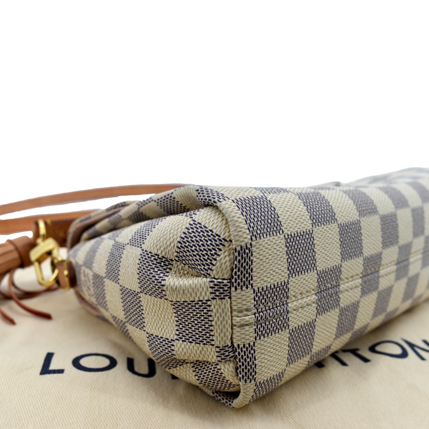Louis Vuitton Vintage - Damier Azur Croisette Bag - White Ivory