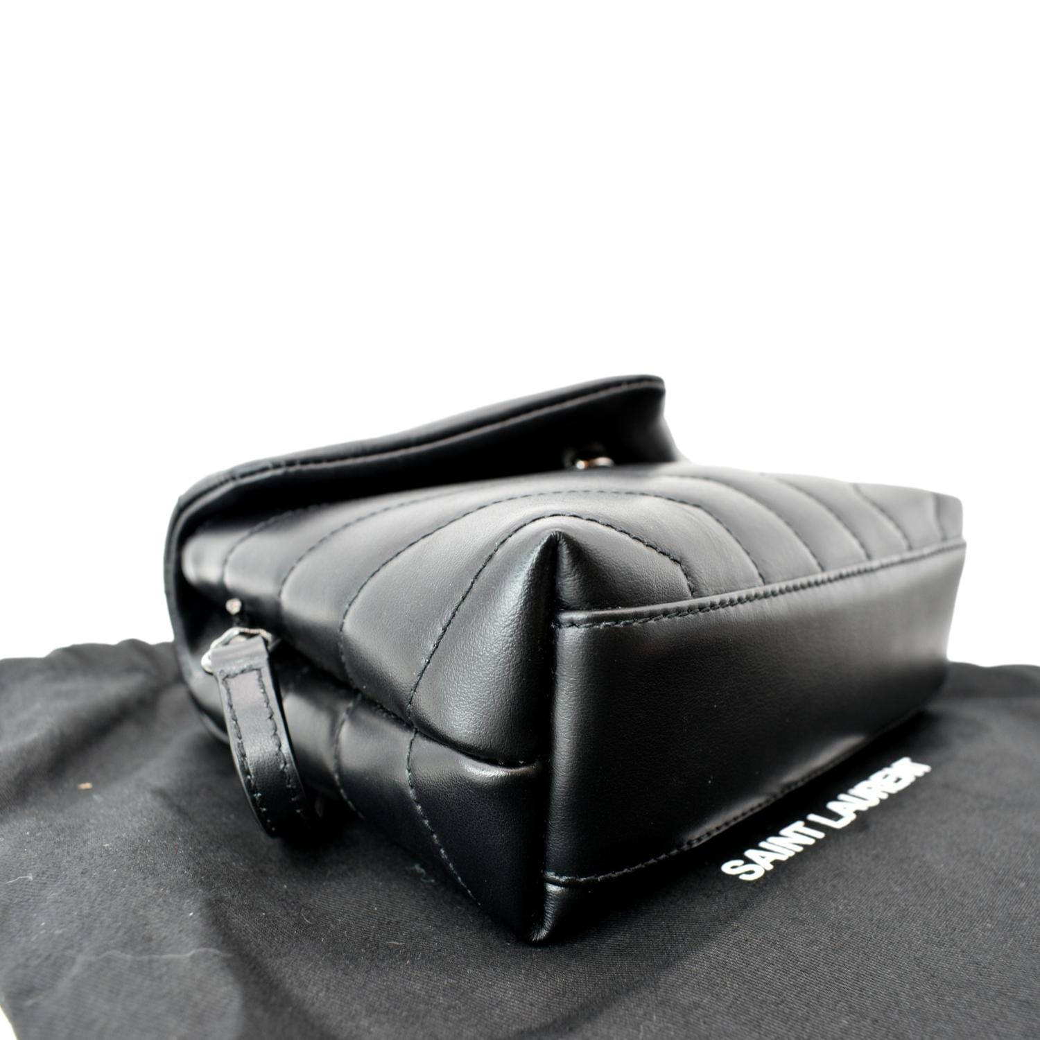 YVES SAINT LAURENT Toy Loulou Matelasse Calfskin Leather Box Dust Bag Card  Auth $1,399.99 - PicClick