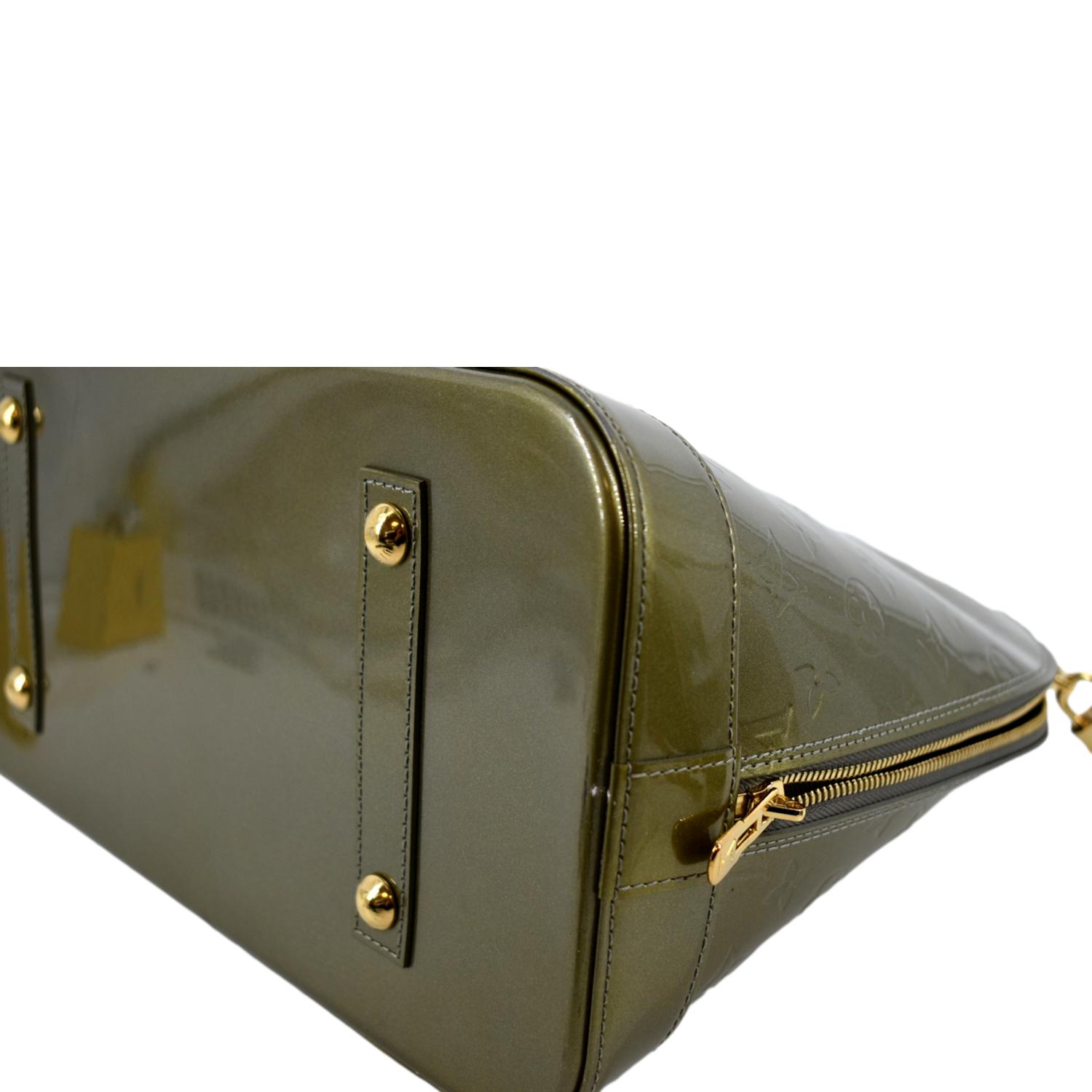 Green Louis Vuitton Monogram Vernis Alma MM Handbag – Designer Revival