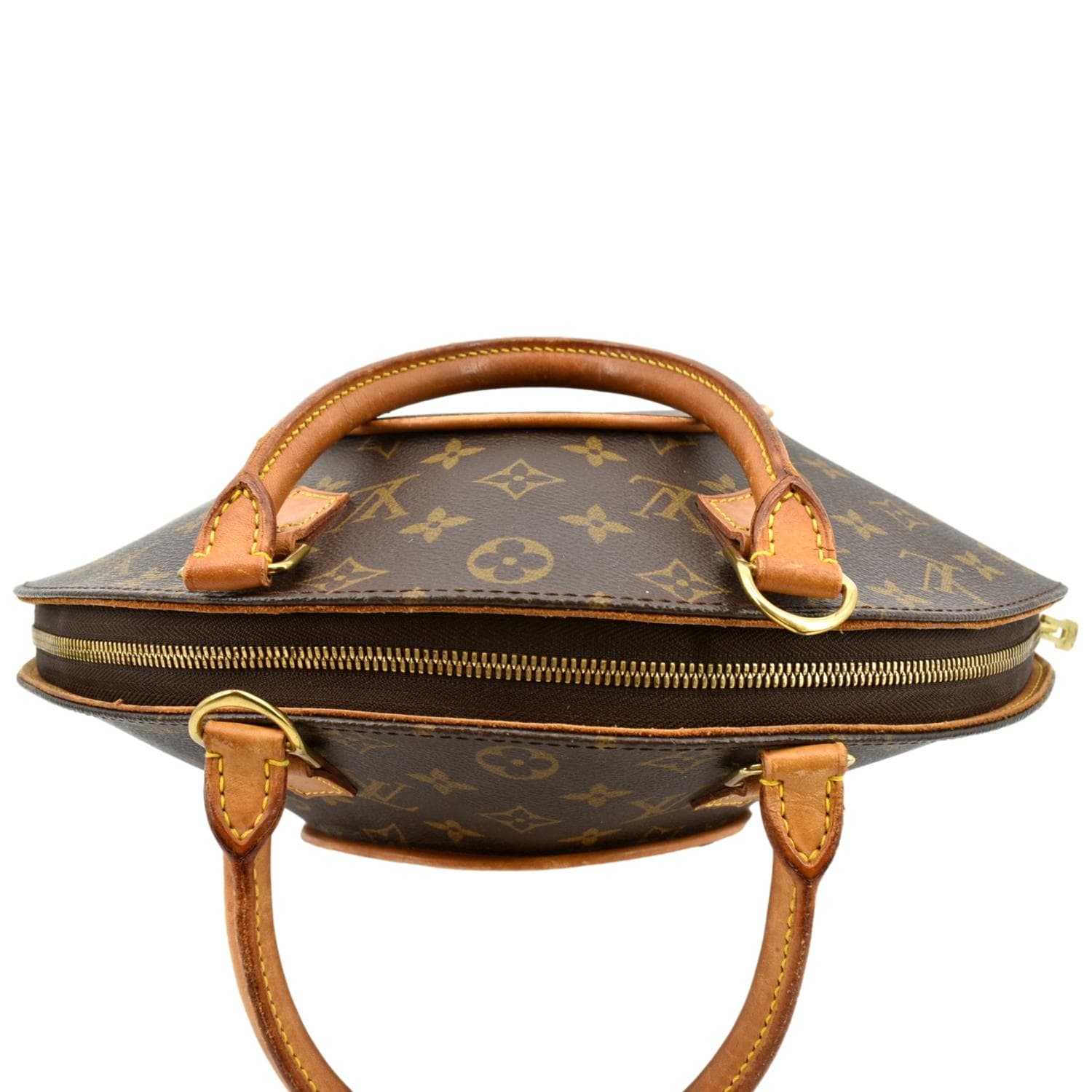 Ellipse leather satchel Louis Vuitton Brown in Leather - 37101736