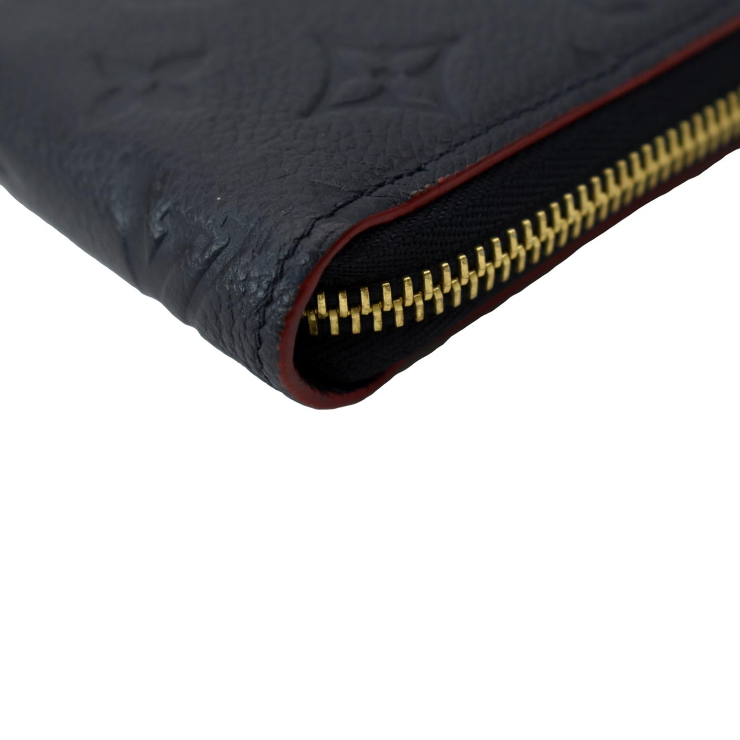Louis Vuitton LIMITED EDITION Long Wallet Monogram Empreinte Zippy - Navy  Blue