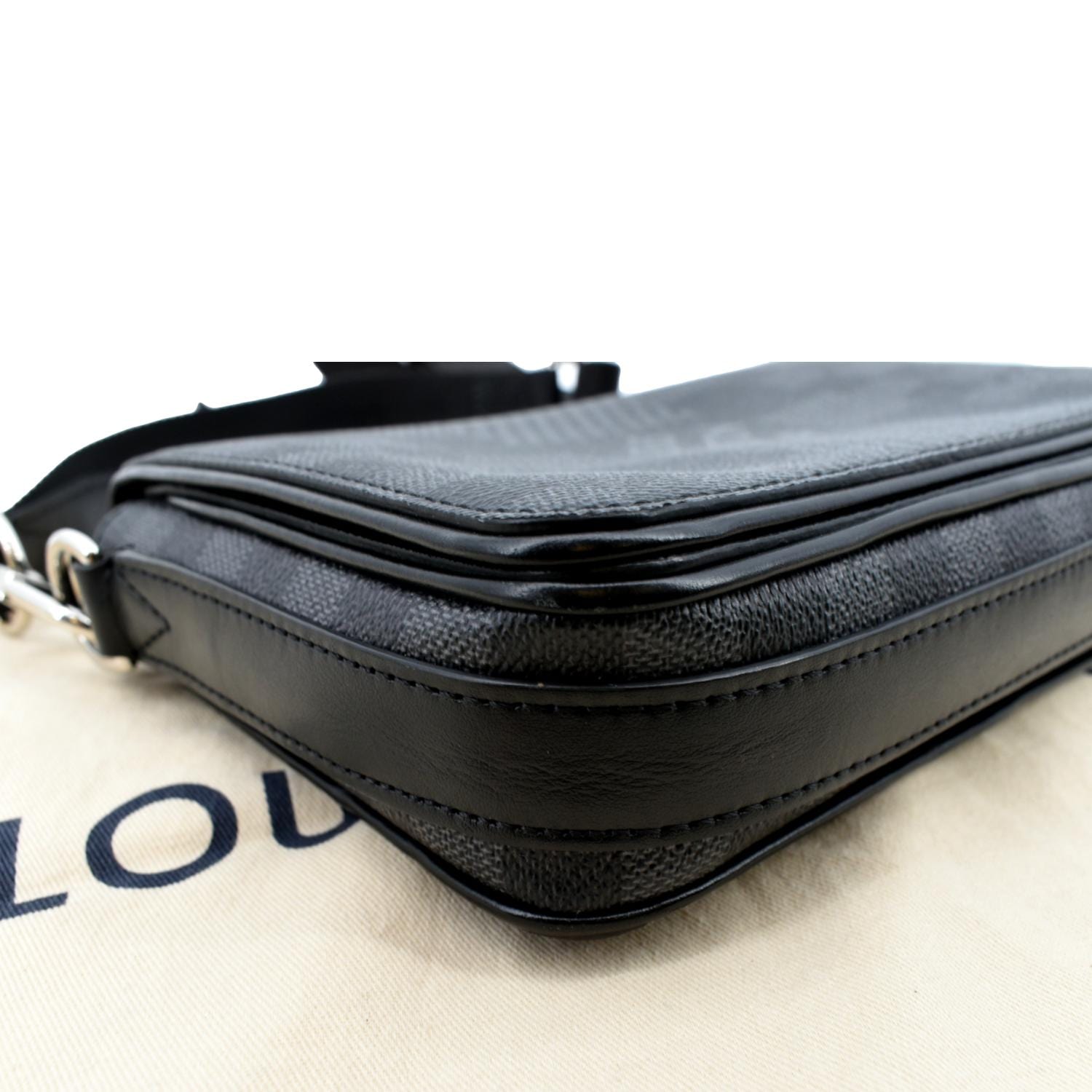Louis Vuitton Studio Messenger Bag Limited Edition Damier Graphite 3D Blue  1302771