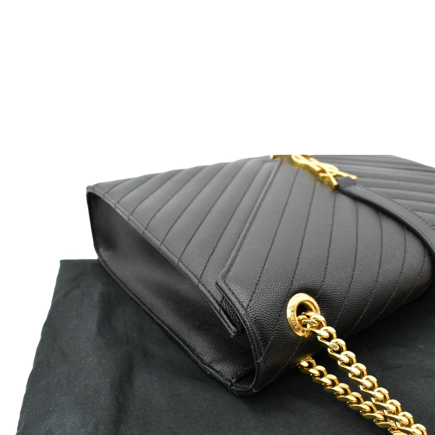 Yves Saint Laurent, Bags, Ysl Envelope Large Bag In Mix Matelass Grain De  Poudre Embossed Leather