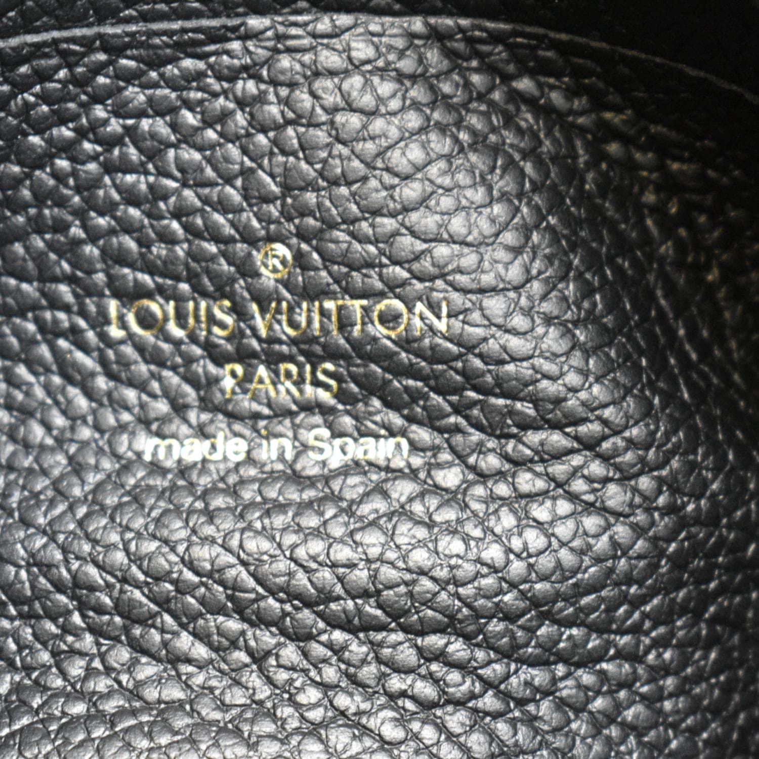 Louis Vuitton Black Monogram Empreinte Leather Double Zip Pochette