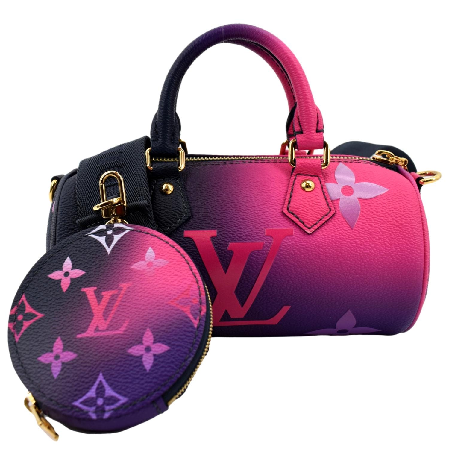 Louis Vuitton Papillon BB Midnight Fuschia Unboxing and What In my Bag 