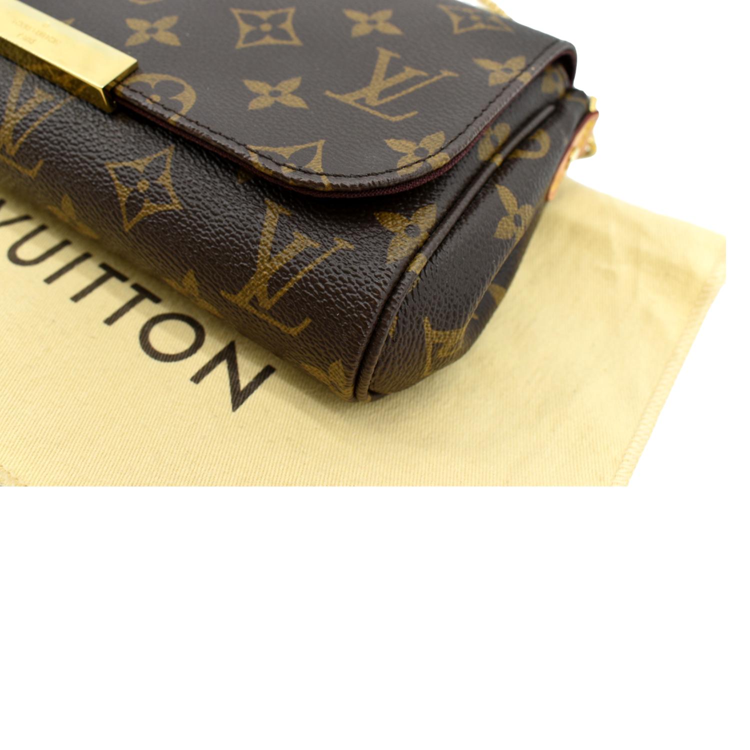 LOUIS VUITTON LOUIS VUITTON Favorite PM Shoulder Handbag M40717 Monogram  Canvas Brown M40717