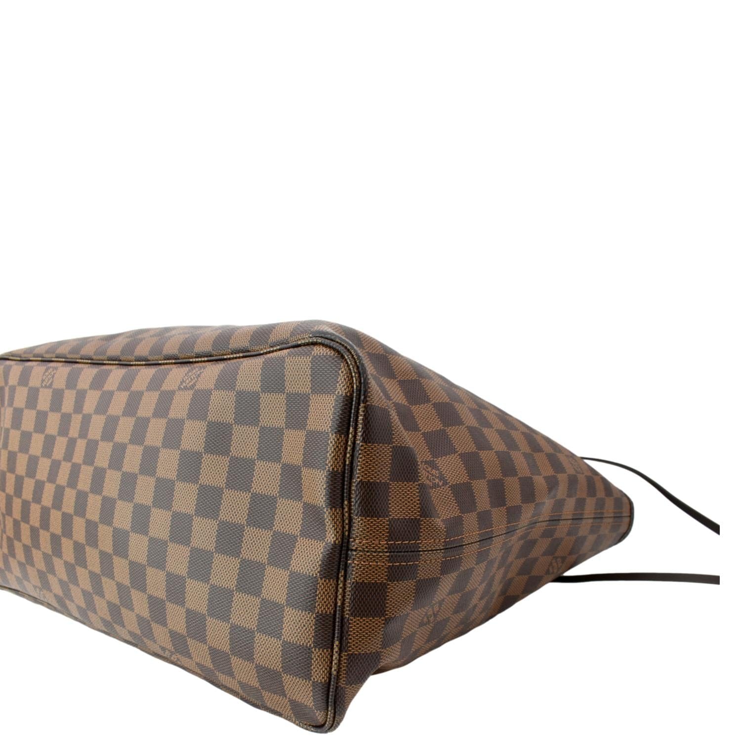 Brown Louis Vuitton Damier Ebene Neverfull GM Tote Bag – Designer