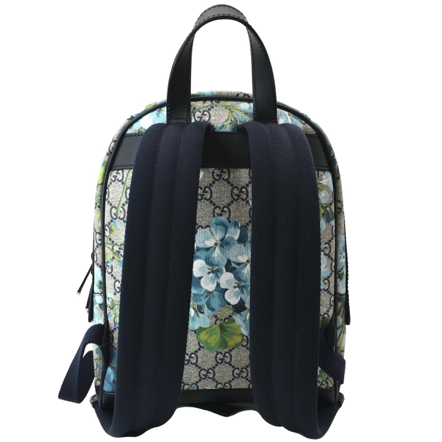 Gucci Backpack GG Supreme Blooms Medium Blue in Coated Canvas with  Silver-tone - US