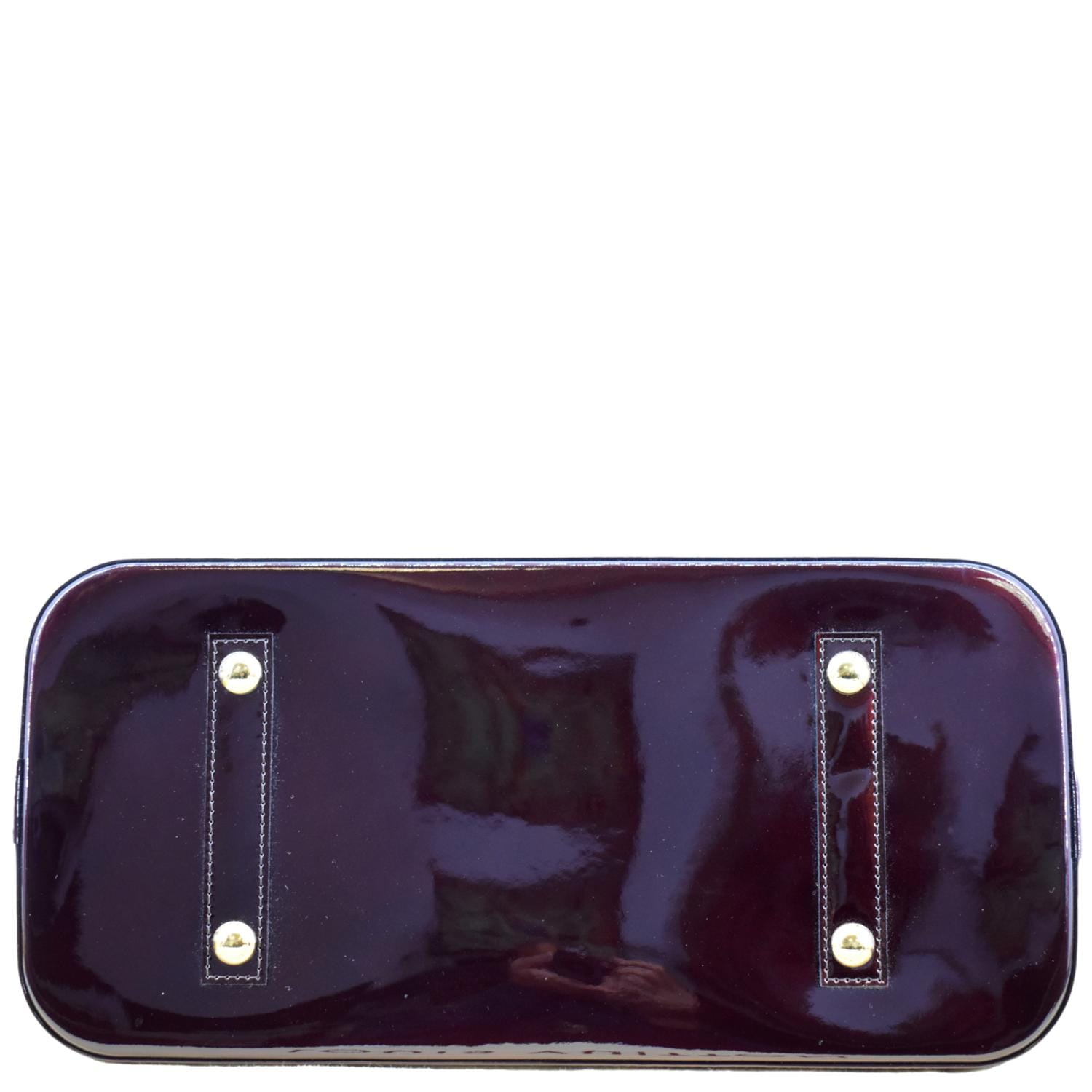 Authentic Louis Vuitton Vernis Jewelry Case Maroon Amarante Monogram  Leather Bag
