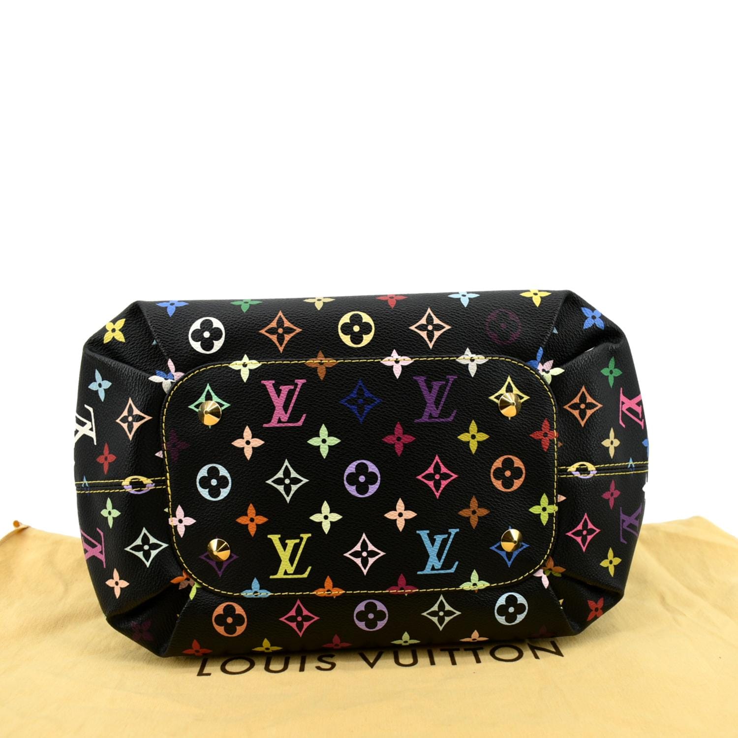 Louis Vuitton, Bags, Auth Louis Vuitton Monogram Multicolor Annie Gm Tote  Bag Black