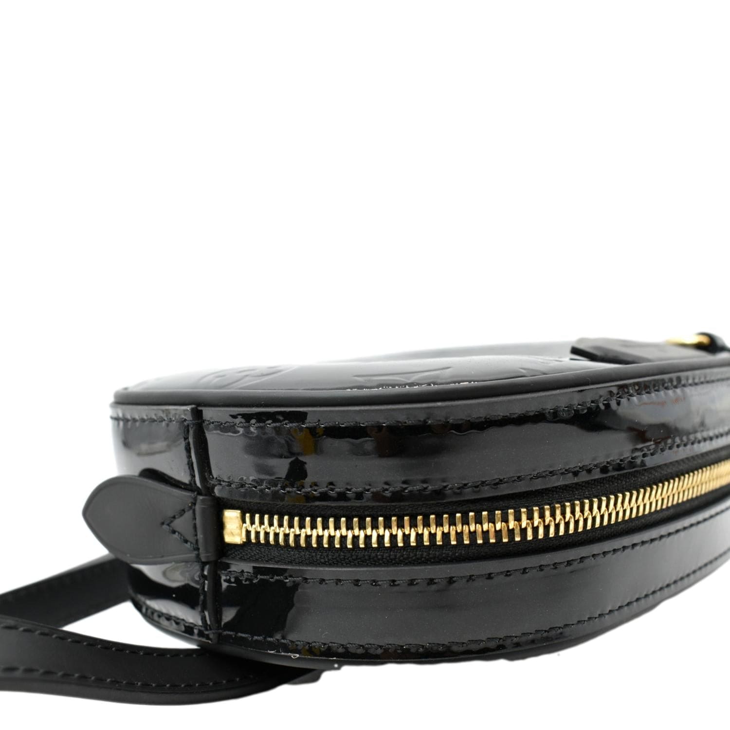 Louis Vuitton PM Vernis Two Way Belt Bag Crossbody In Noir Gold