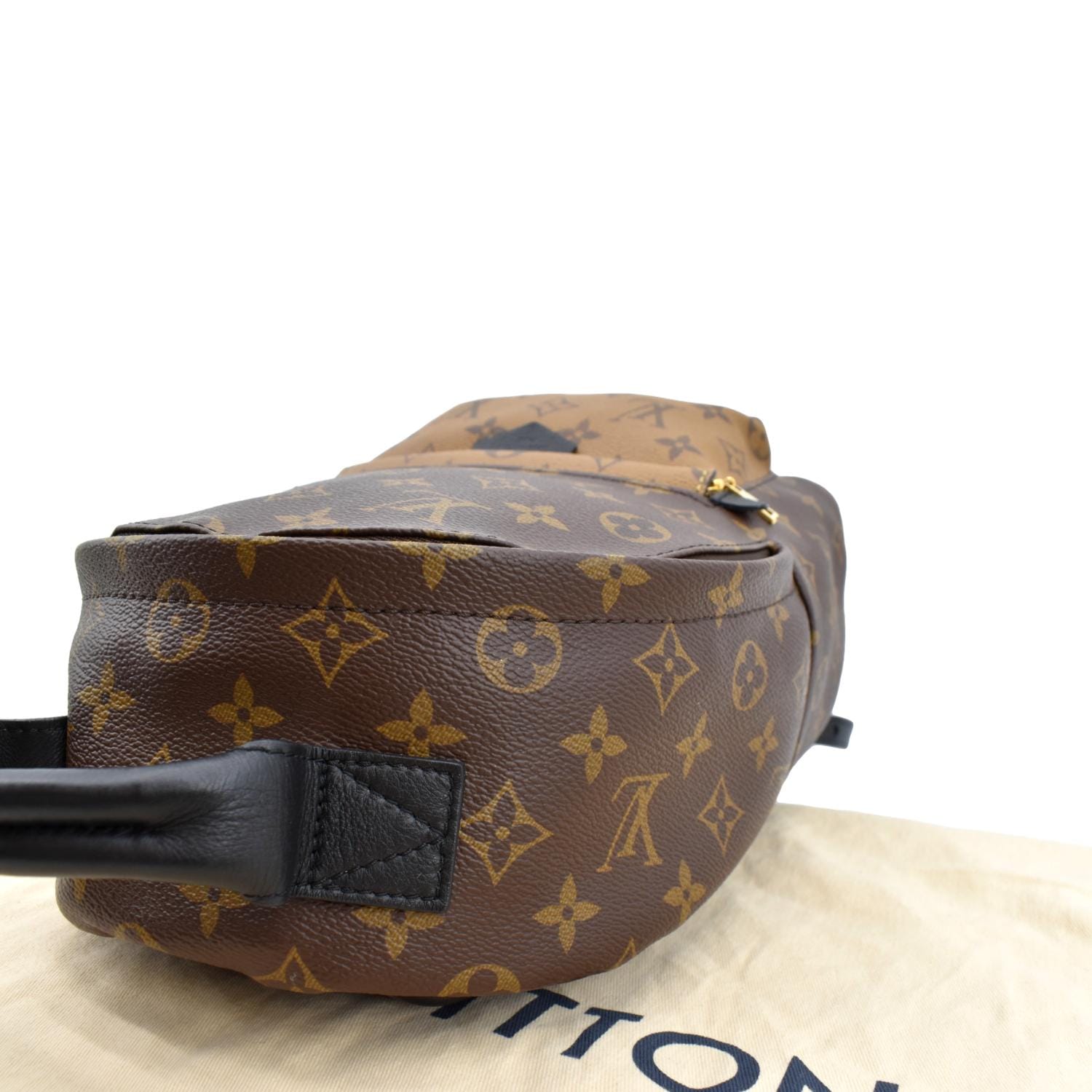 Palm springs cloth backpack Louis Vuitton Brown in Cloth - 25255507