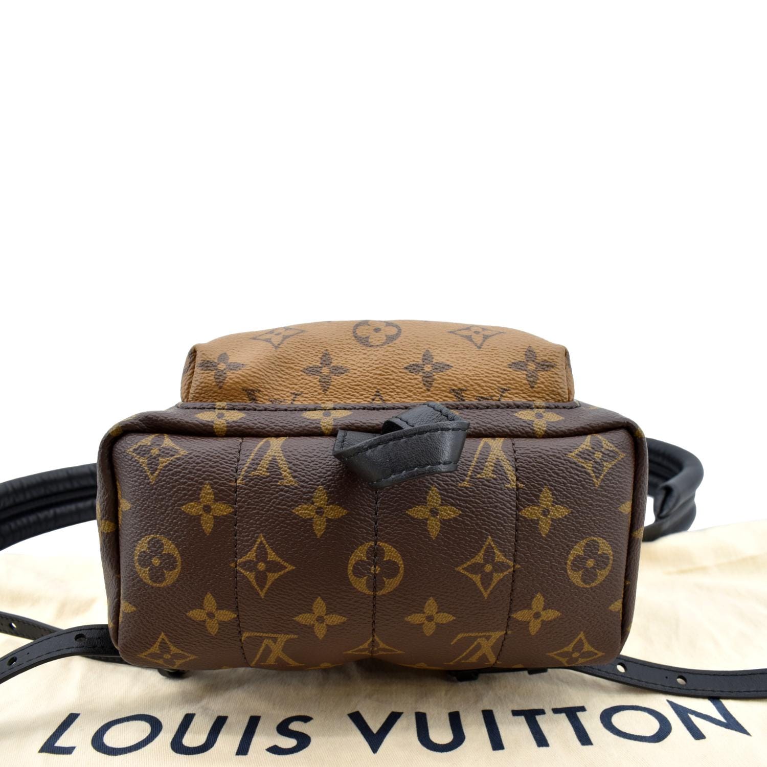 Palm springs cloth backpack Louis Vuitton Brown in Cloth - 30130481