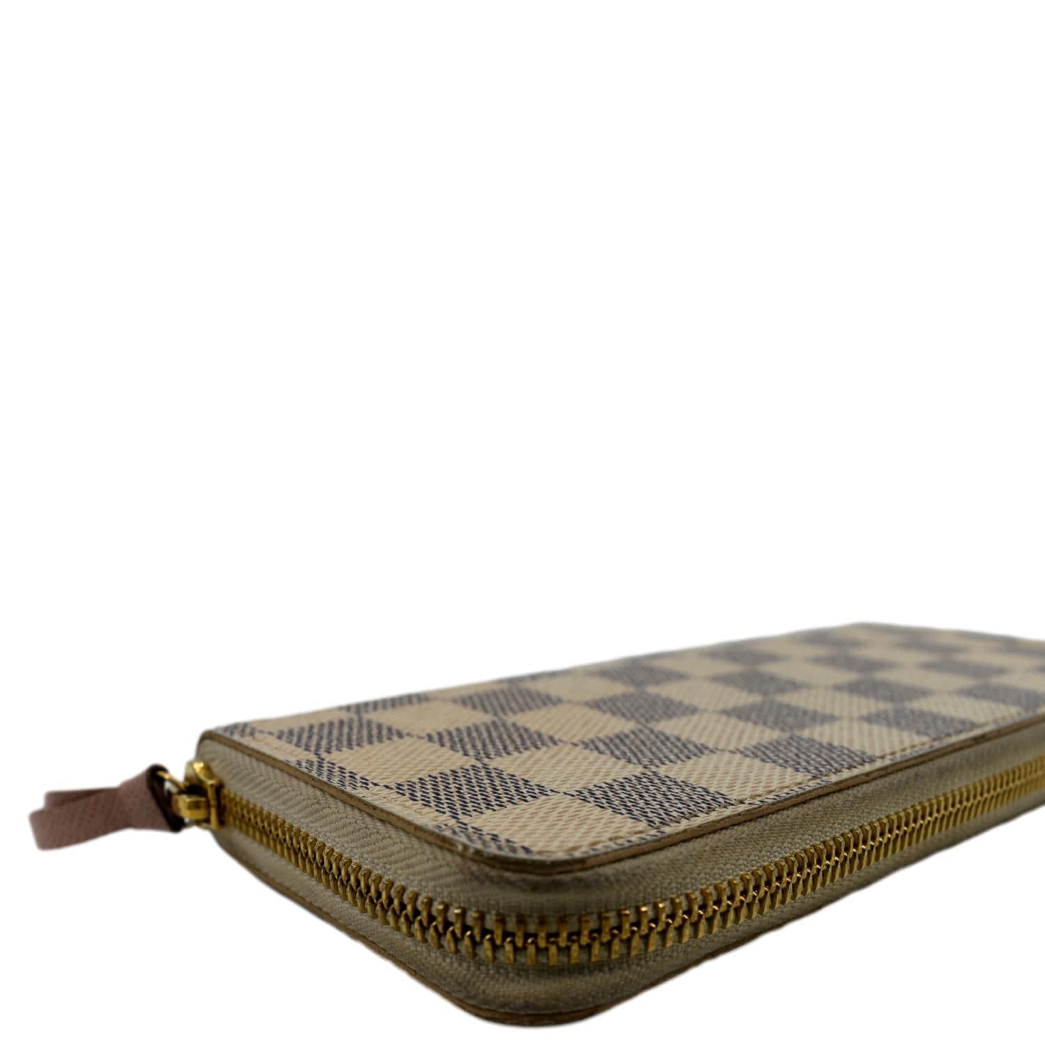 Louis Vuitton Damier Azur Clemence Wallet Tan - A World Of Goods
