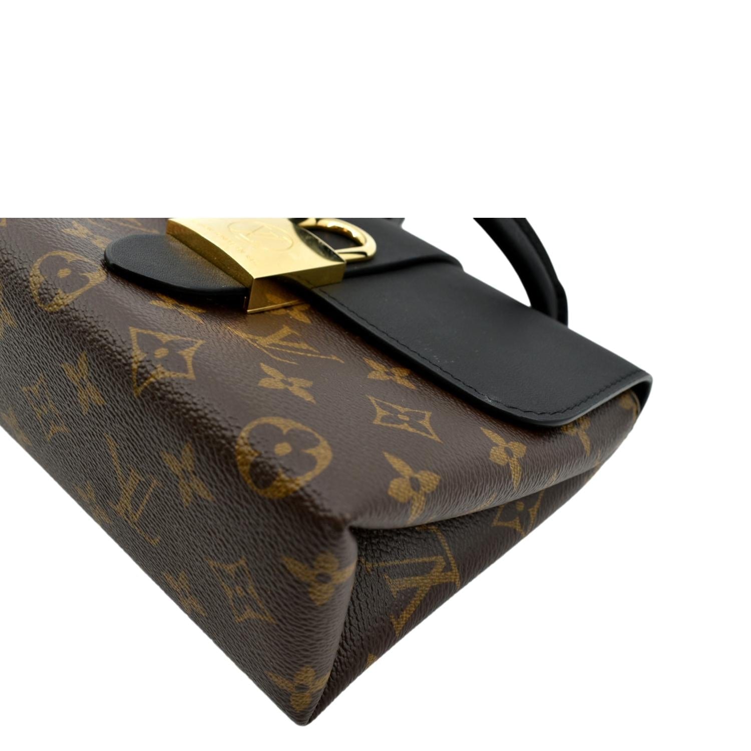 Louis Vuitton Locky Handbag Monogram Canvas with Leather BB Brown