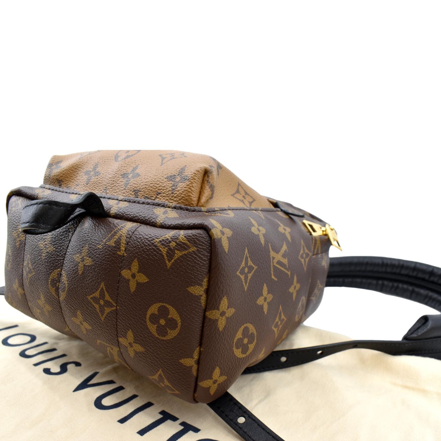 Palm springs cloth backpack Louis Vuitton Brown in Cloth - 30130481