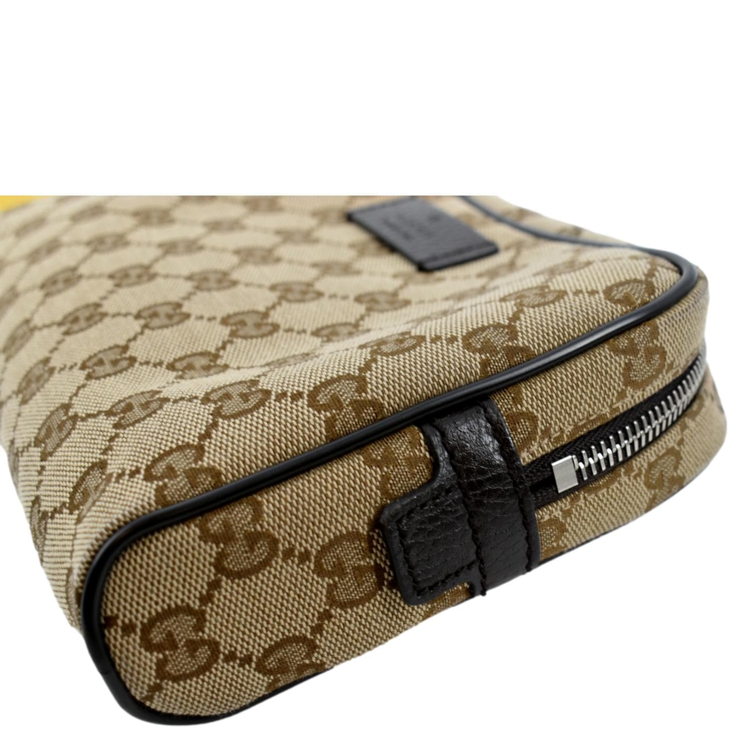 Gucci Belt Bag Fanny Pack GG Waist Brown Canvas Clutch