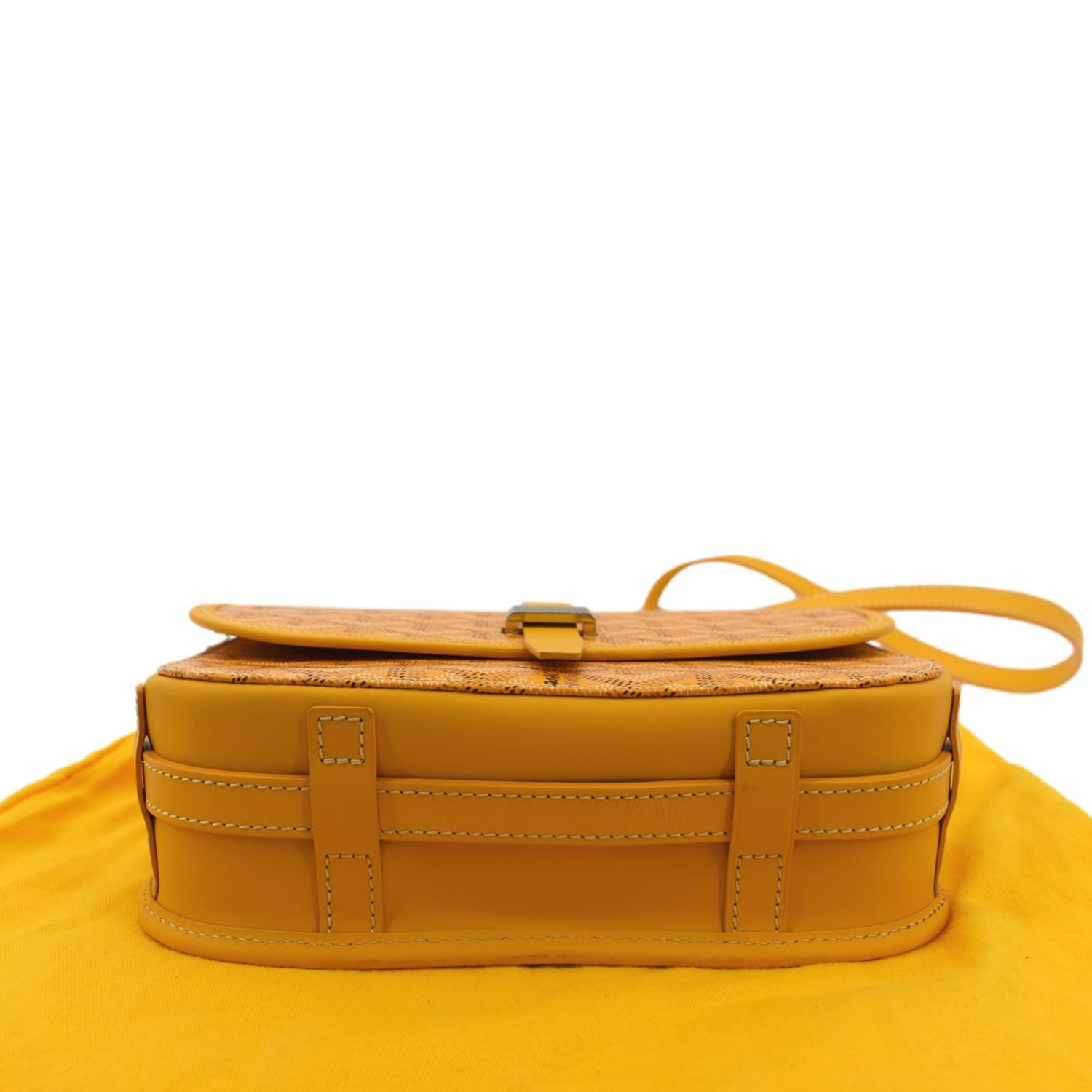 Goyard Belvedere PM Yellow in Canvas/Cowhide with Palladium-tone - US