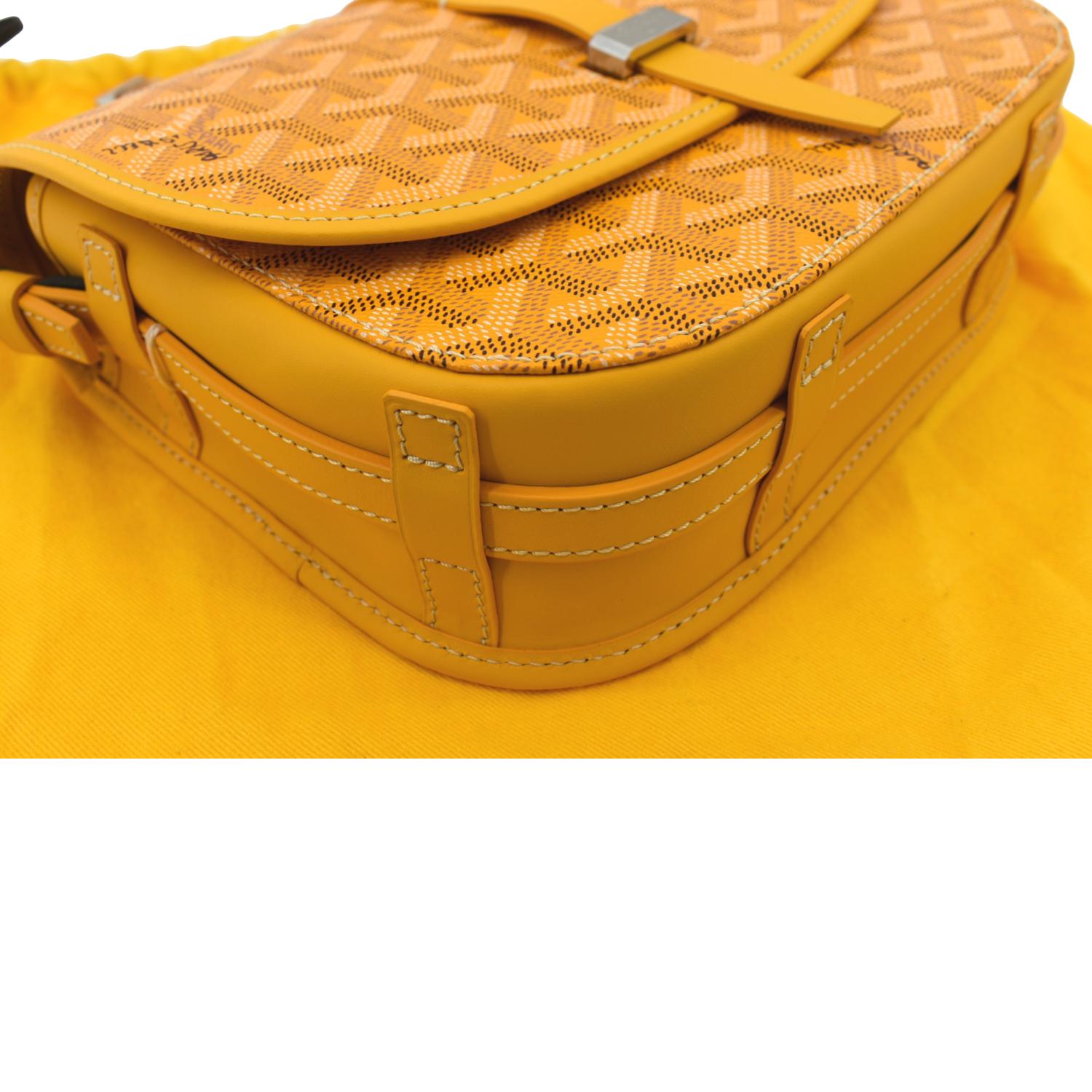 GOYARD Goyardine Belvedere II PM Messenger Bag Yellow 1269546