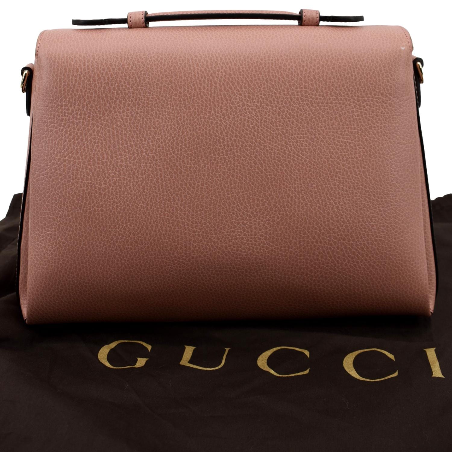 GUCCI Dollar Interlocking G Calfskin Leather Handbag Soft Pink 510306