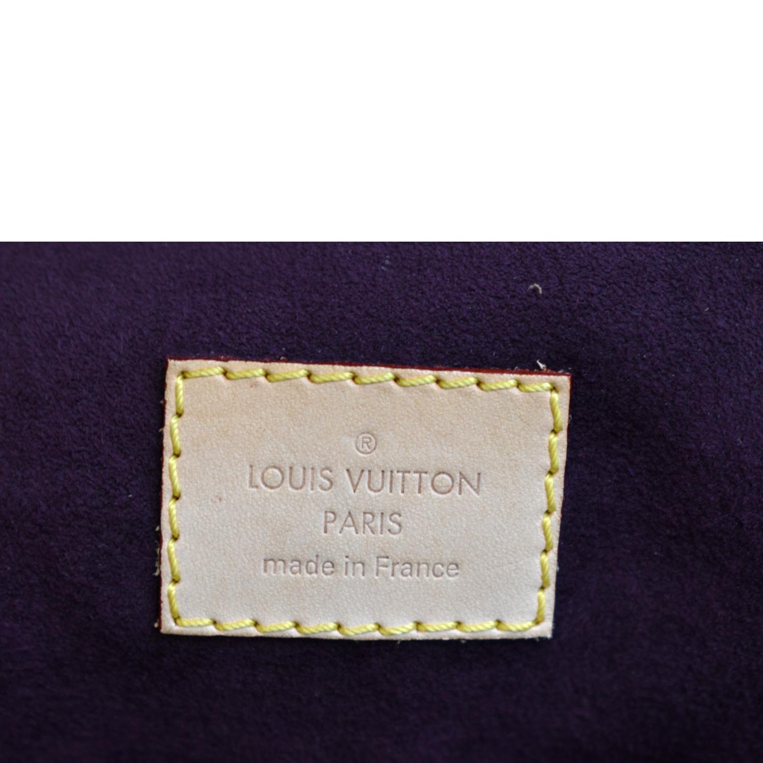 LOUIS VUITTON Noisette Monogram Canvas Pallas Bag MM, Black, SD3144