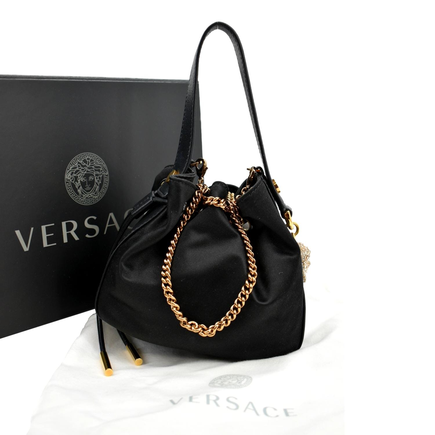 Versace La Medusa Small Leather Tote