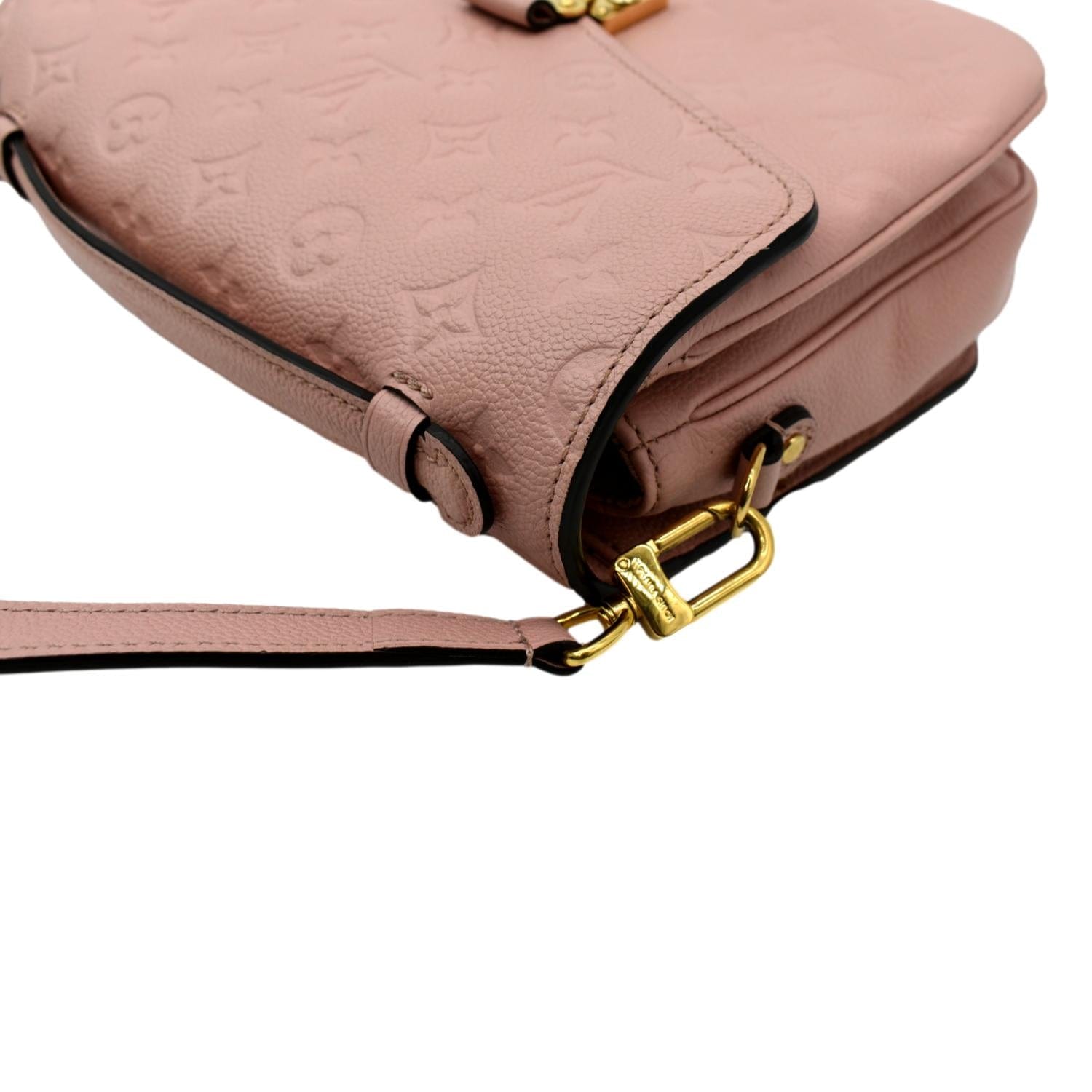 Louis Vuitton Pochette Metis Empreinte Pink Crossbody #designer  #shopmywardrobe #clearancefinds #designerbag…