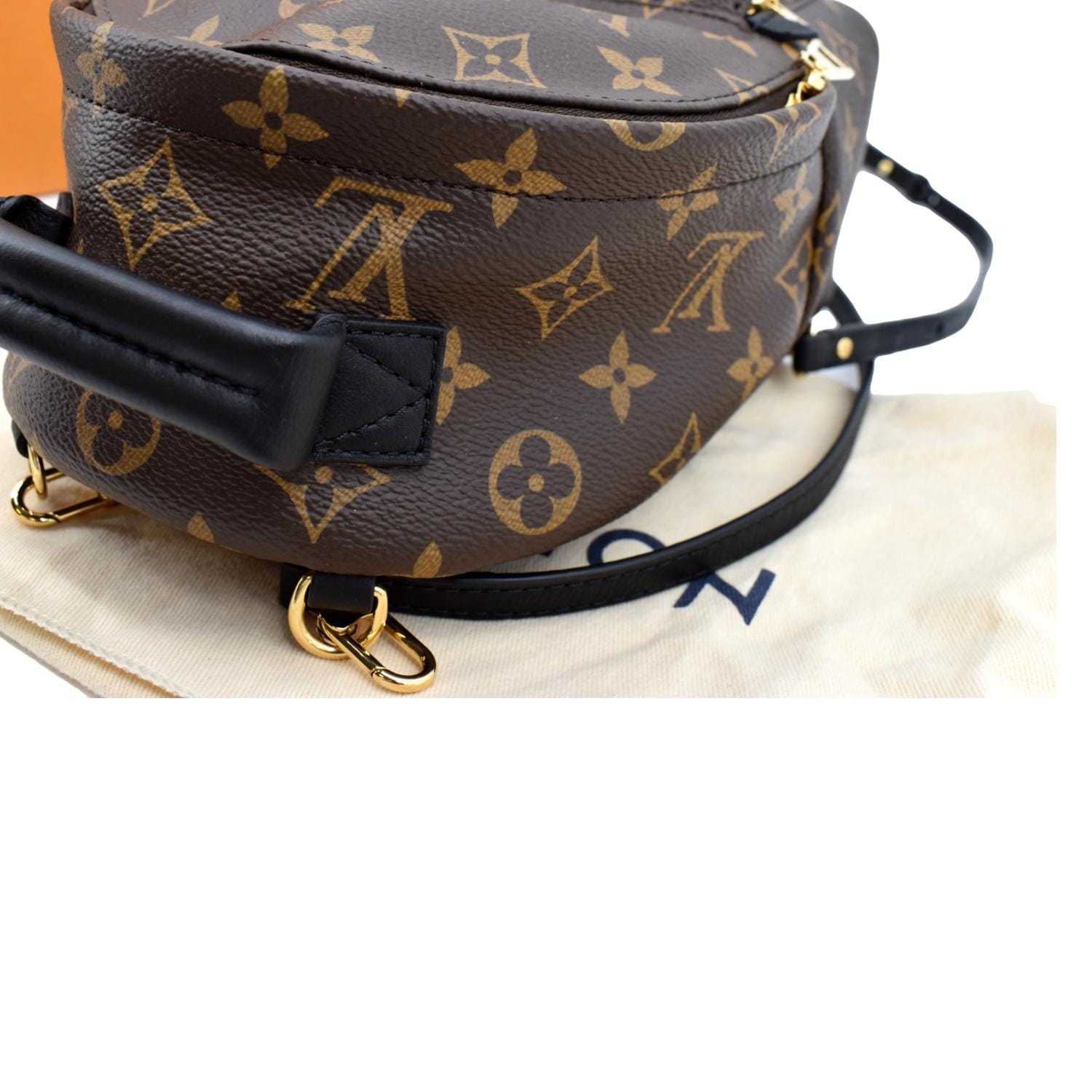 Palm springs cloth backpack Louis Vuitton Brown in Cloth - 32281658