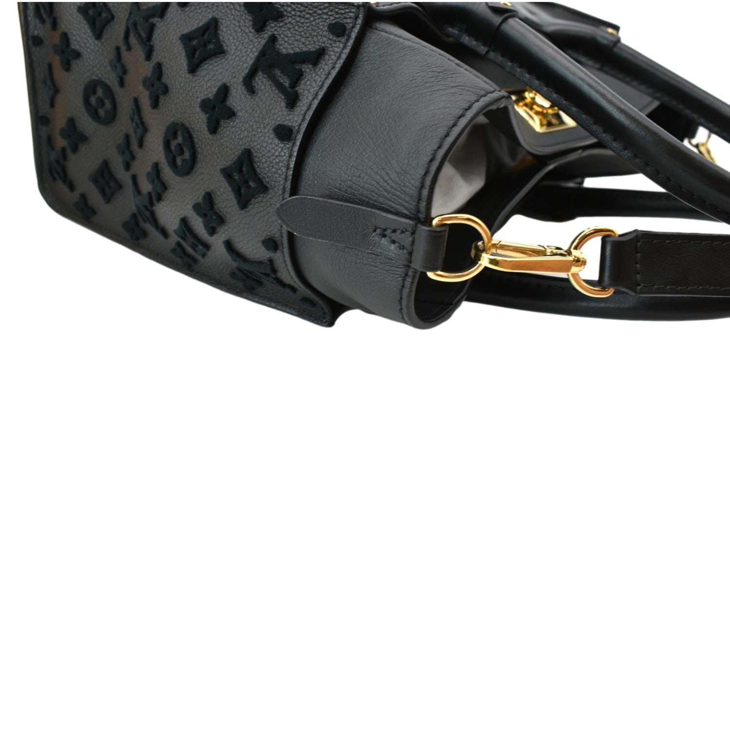 Louis Vuitton Monogram on My Side mm, Black, One Size