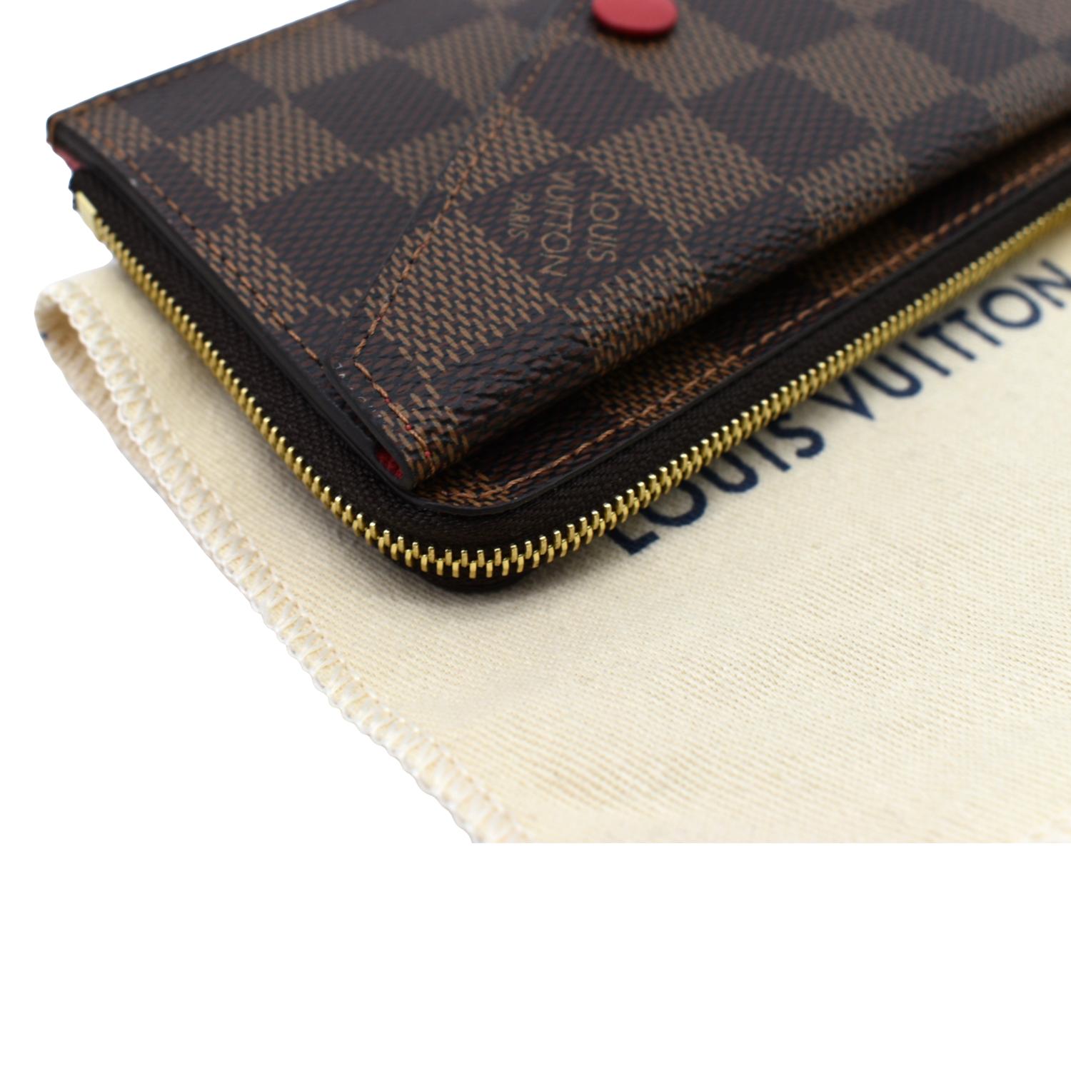 Louis Vuitton Card Holder Recto Verso Red Damier Ebene