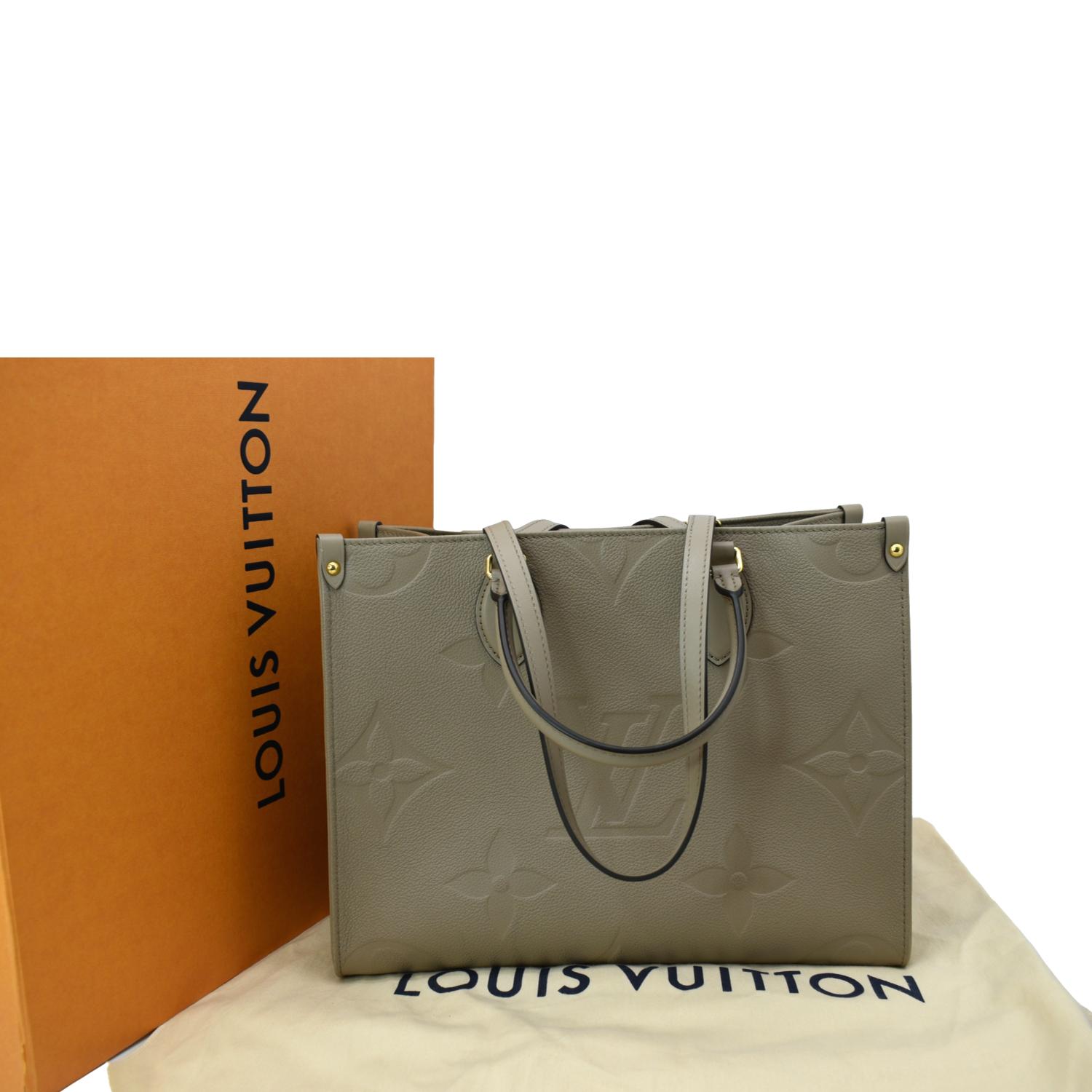 Louis Vuitton Onthego mm Turtledove Monogram Empreinte