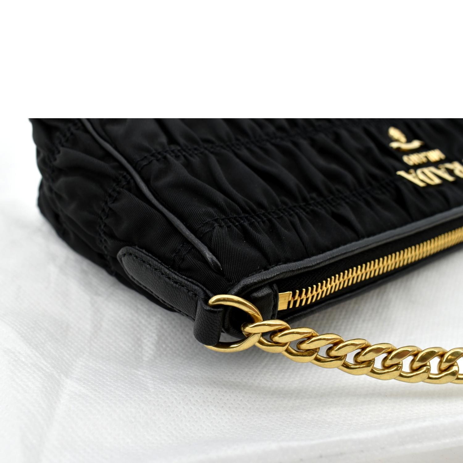 Prada Black Gaufre Leather Small Crossbody Bag 1BH112 – ZAK BAGS ©️