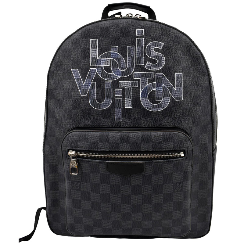 LOUIS VUITTON Damier Graphite Logo Josh Backpack Blue Multicolor 1270771