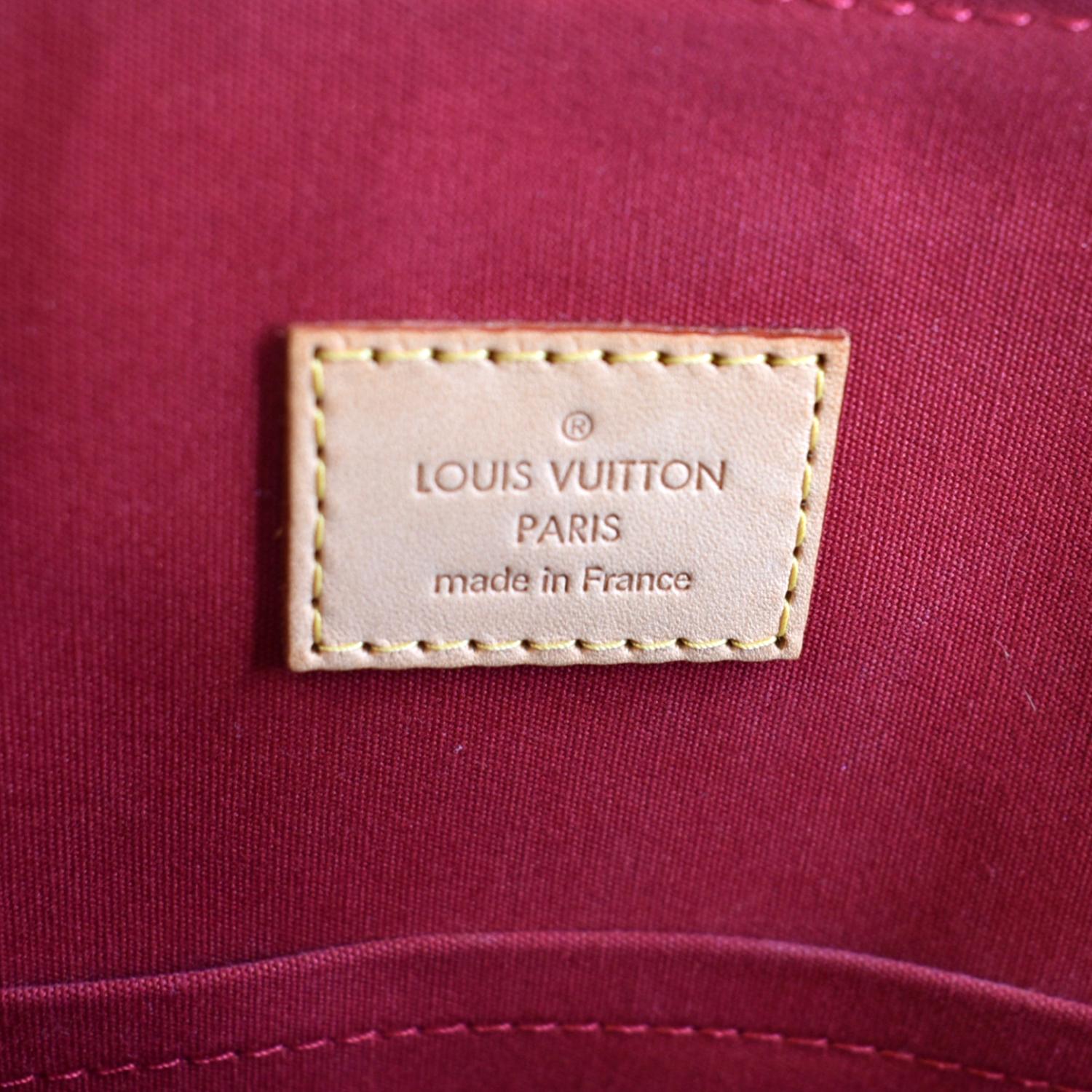 LOUIS VUITTON M93595 Vernis Alma GM Hand Bag Bordeaux Red Ex++