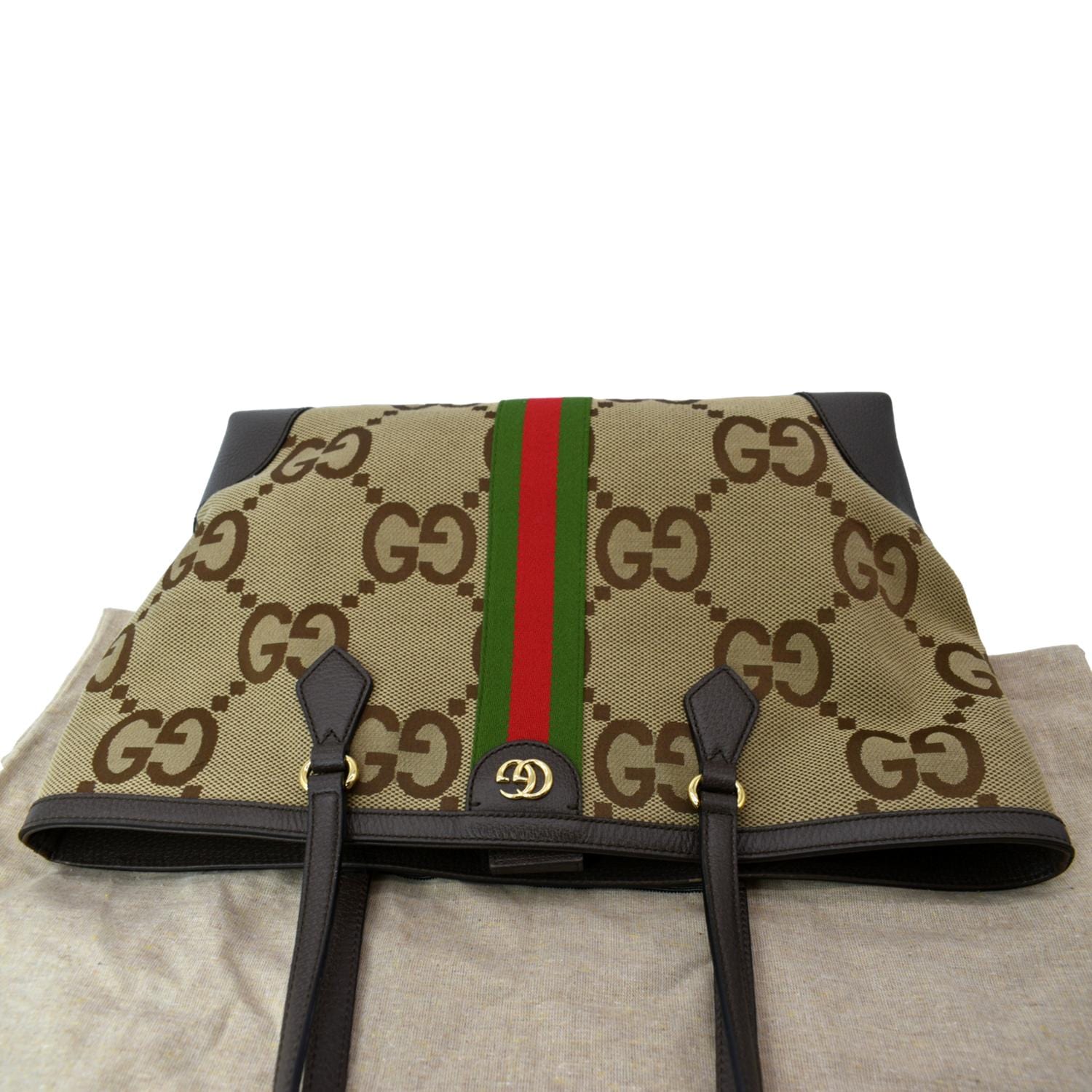 Gucci Beige/Ebony GG Supreme Canvas Geometric Print Small Ophidia Tote Bag