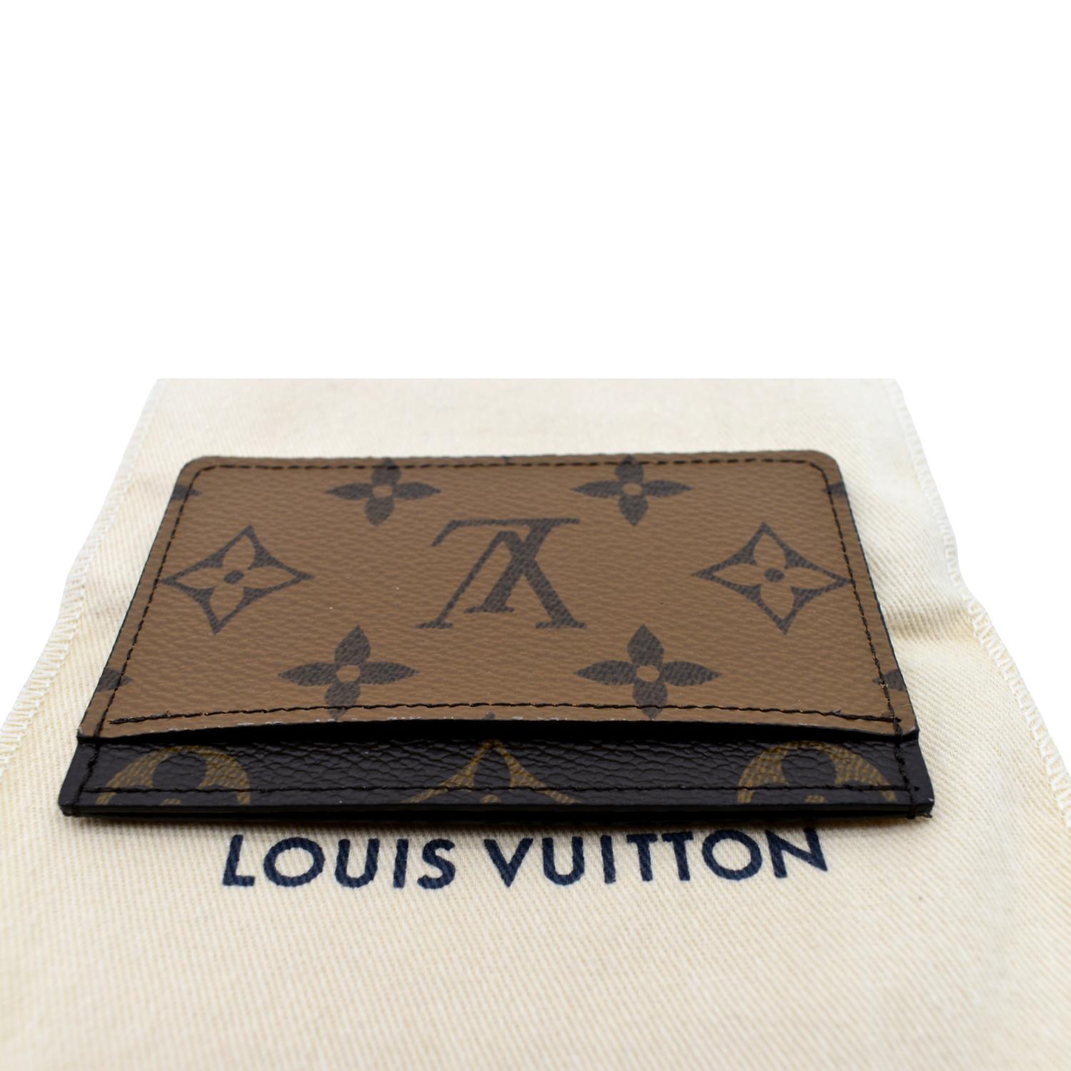 Card Holder - Luxury Monogram Reverse Canvas Brown