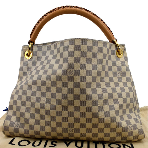 Louis Vuitton Artsy MM Damier Azur Hobo Bag in White - Back