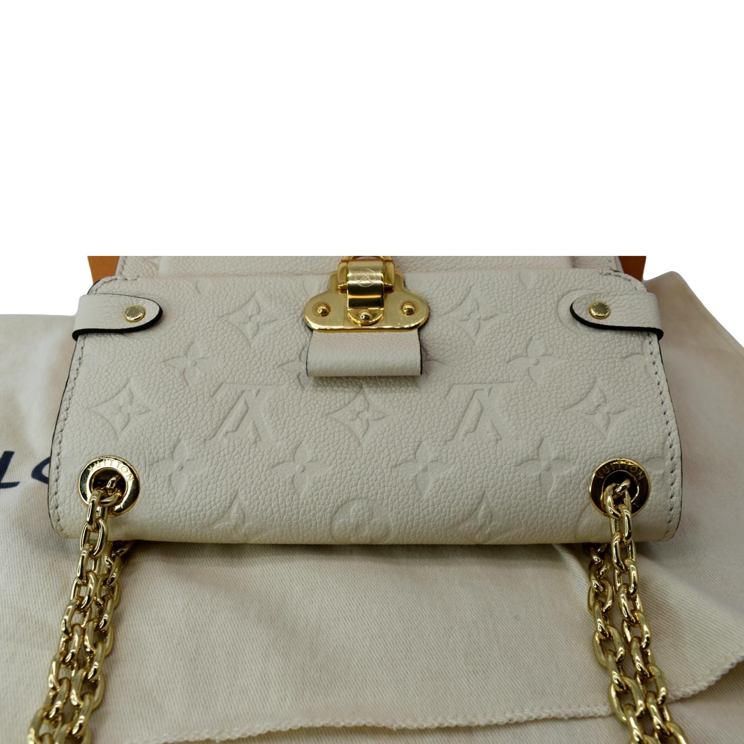 Louis Vuitton Vavin BB Handbag Monogram Empreinte Leather Cream