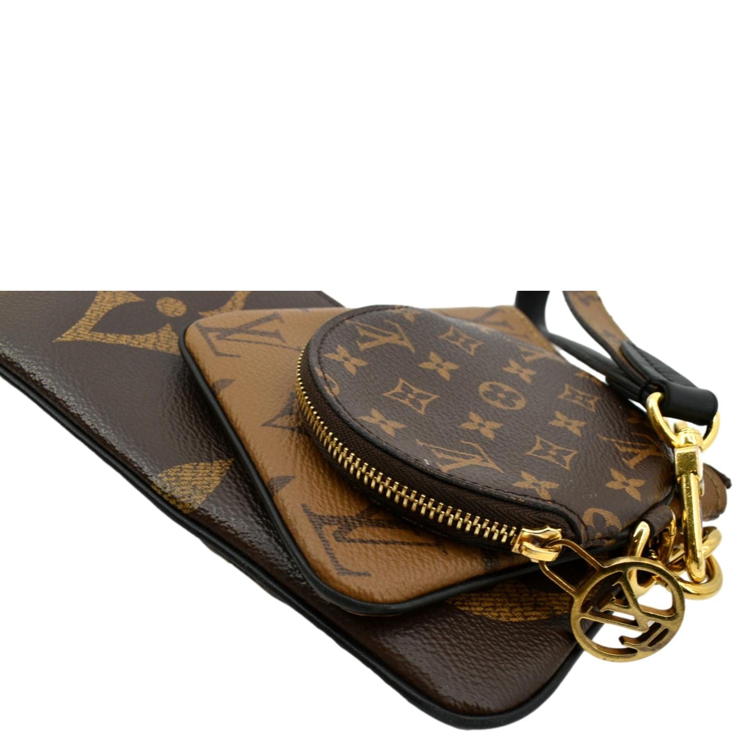 Louis Vuitton - Authenticated Trio Pouch Clutch Bag - Leather Brown Plain for Women, Very Good Condition