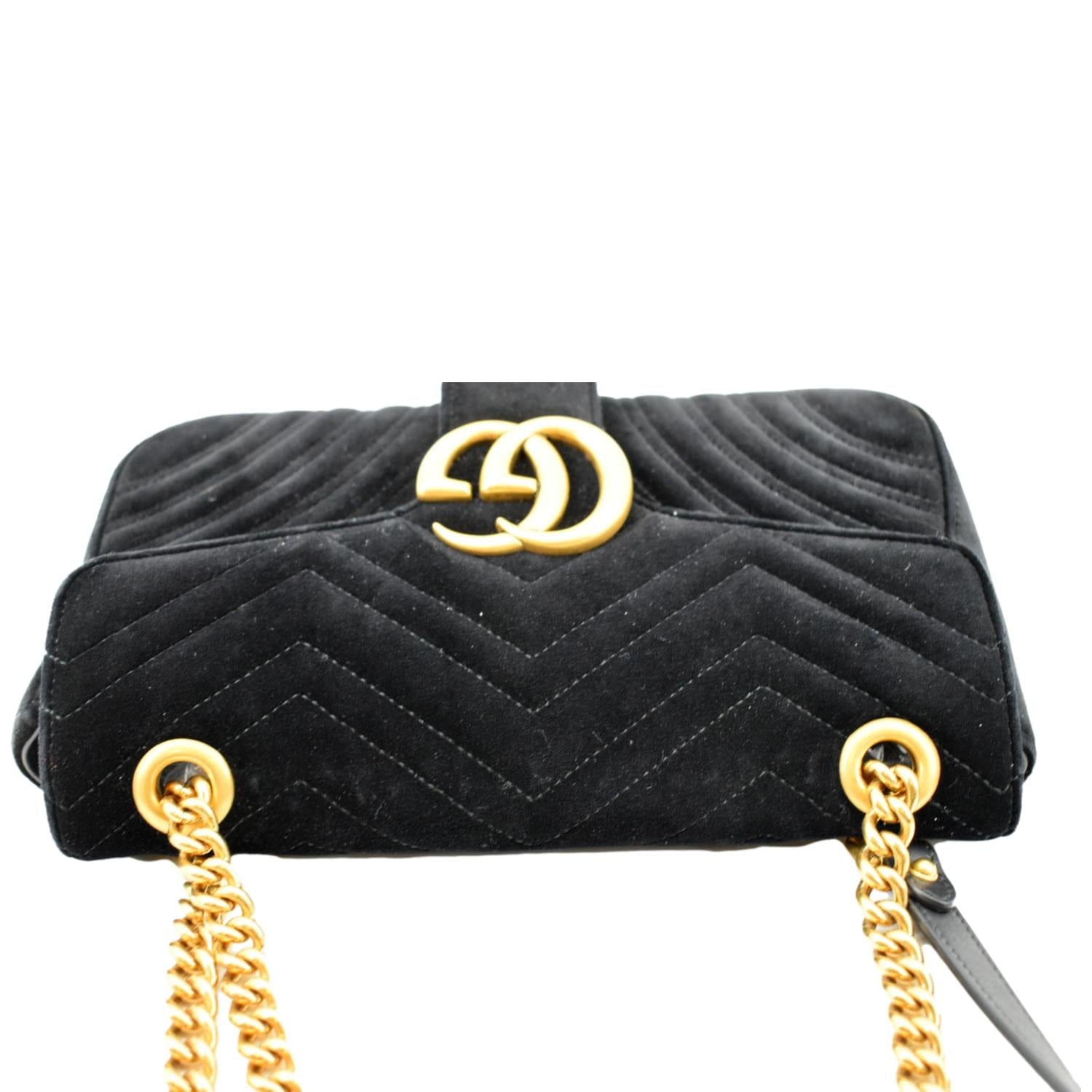 Marmont velvet clutch bag Gucci Black in Velvet - 35614678