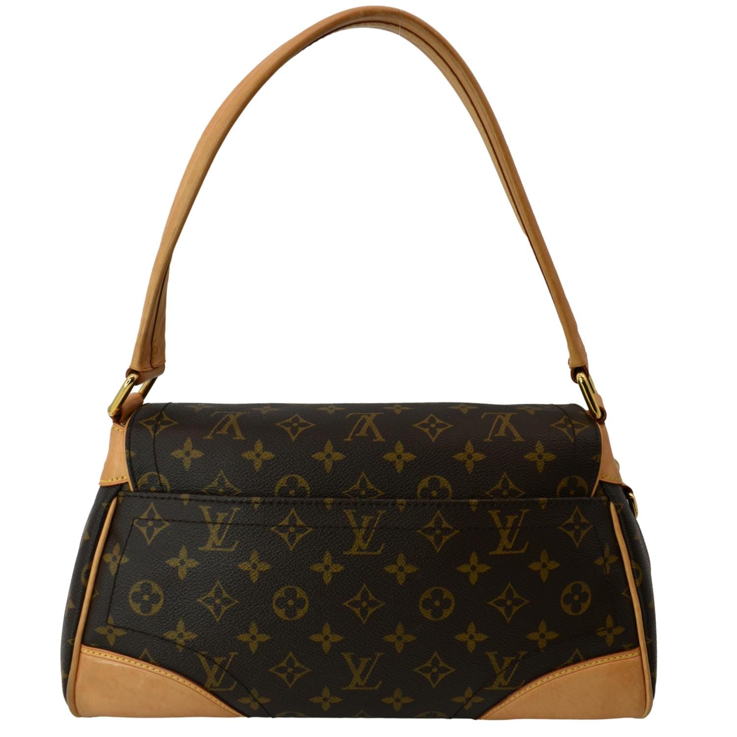Louis Vuitton Beverly Pouch Monogram Canvas and Natural Leather