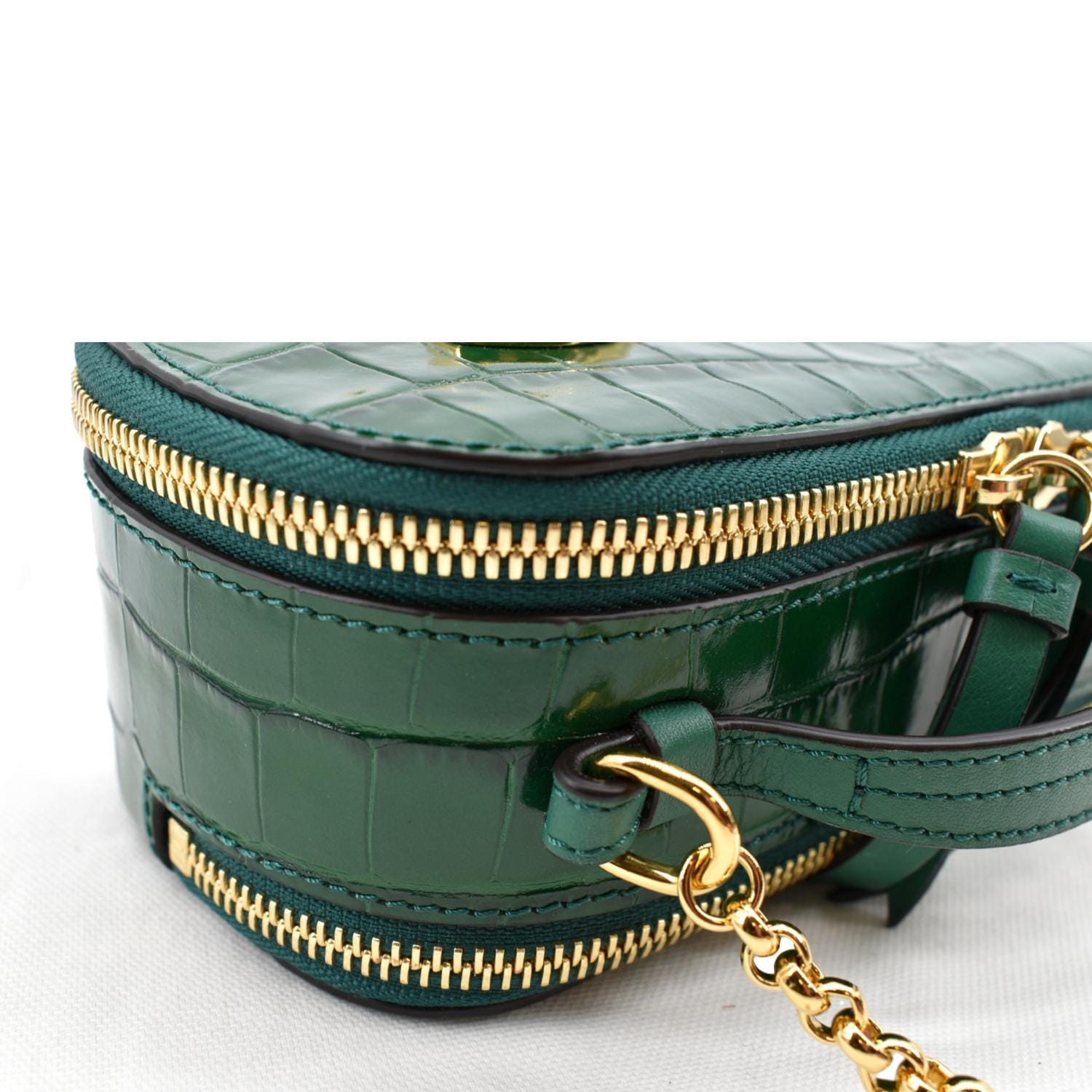 Handbags Louis Vuitton Louis Vuitton Alma BB in Emerald Green Crocodile