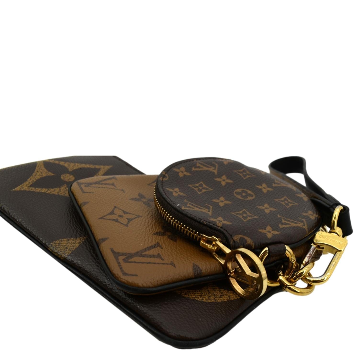 Trio pouch cloth clutch bag Louis Vuitton Multicolour in Cloth - 24783628