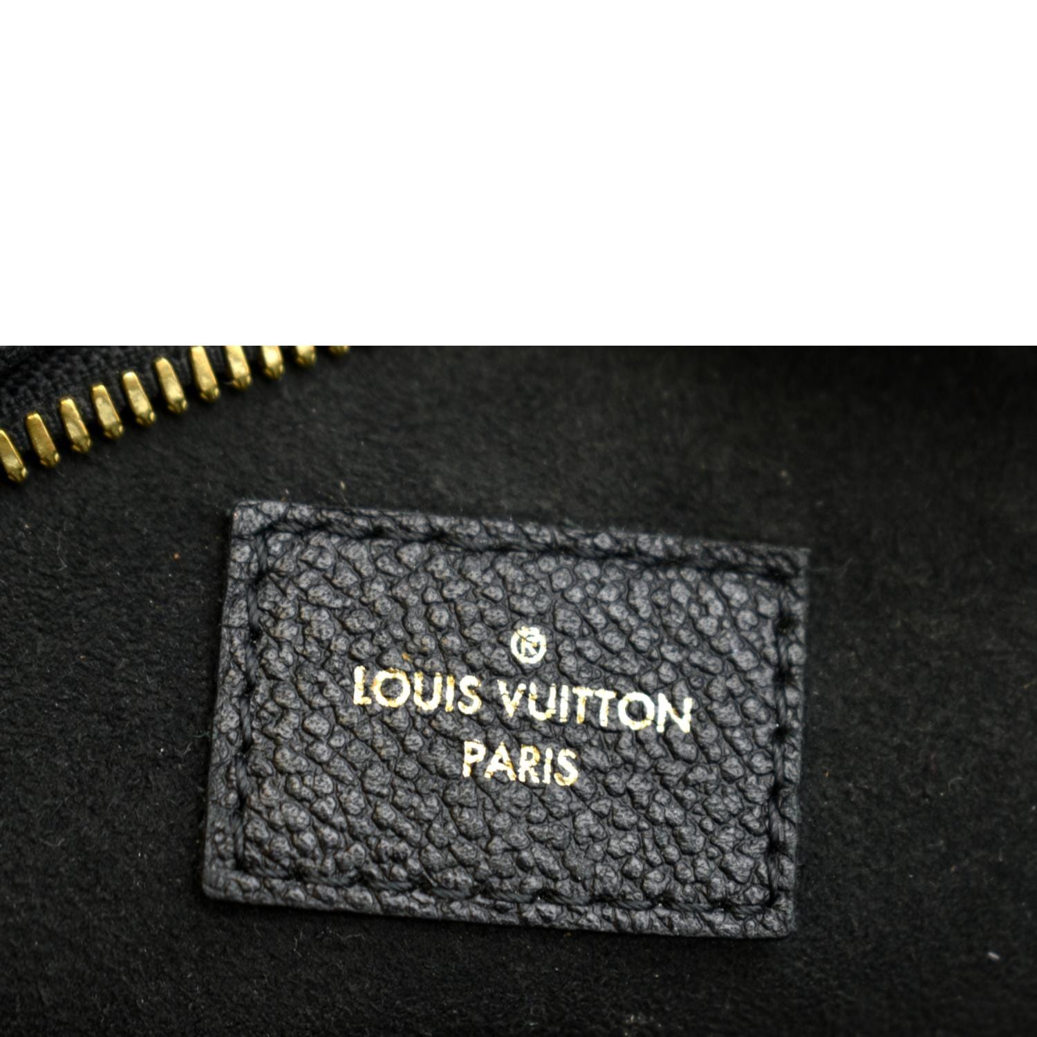 Boîte chapeau souple leather handbag Louis Vuitton Black in