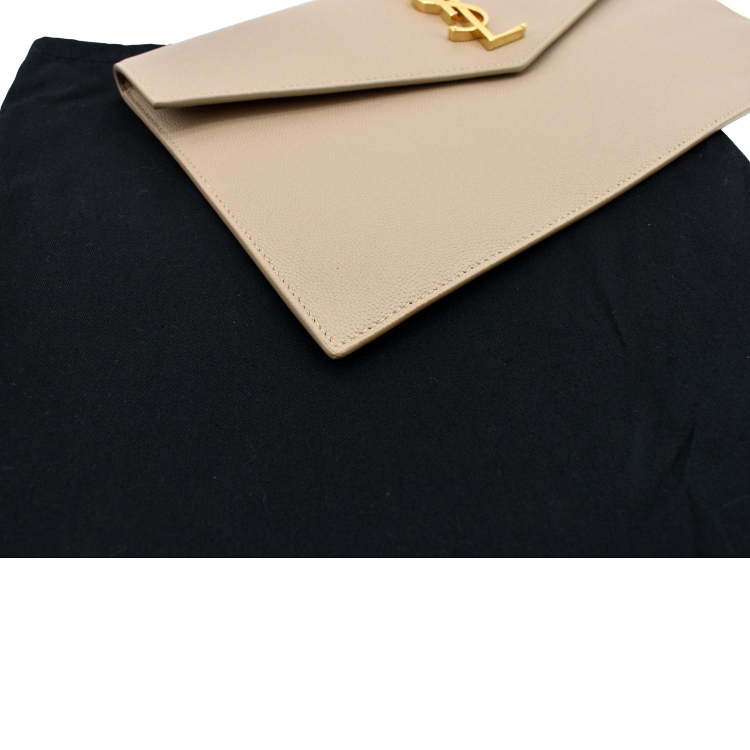 Yves Saint Laurent, Bags, Ysl Uptown Clutch Dark Beige