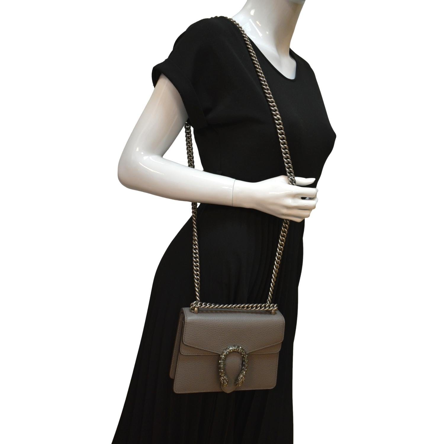 Gucci Black Leather Mini Dionysus Shoulder Bag Gucci