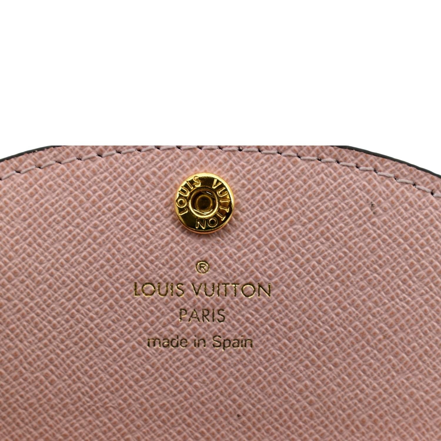 Louis Vuitton Monogram Rose Ballerine Emilie Wallet. Made in Spain