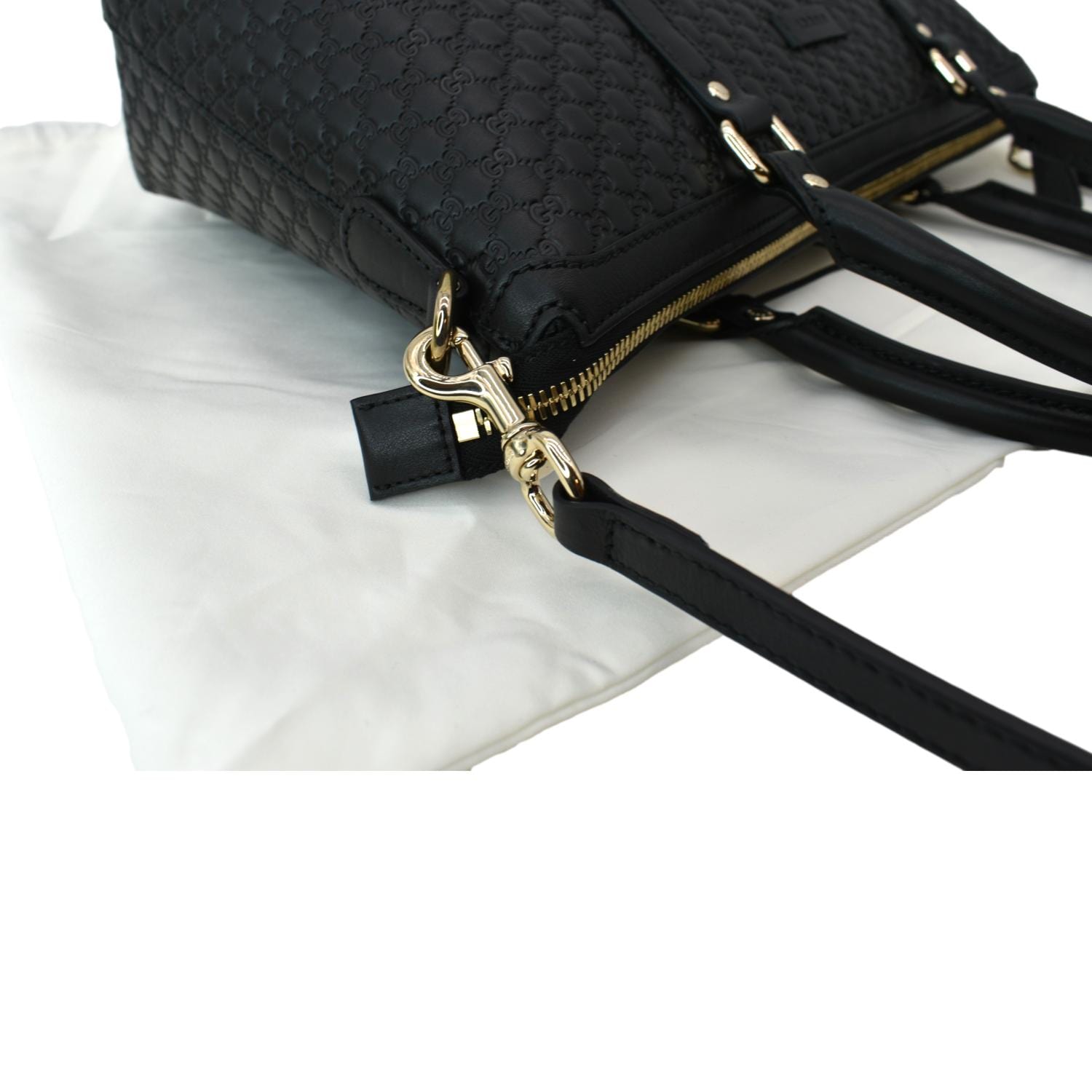Gucci Micro Guccissima Leather Tote bag Black (Pre-Owned)